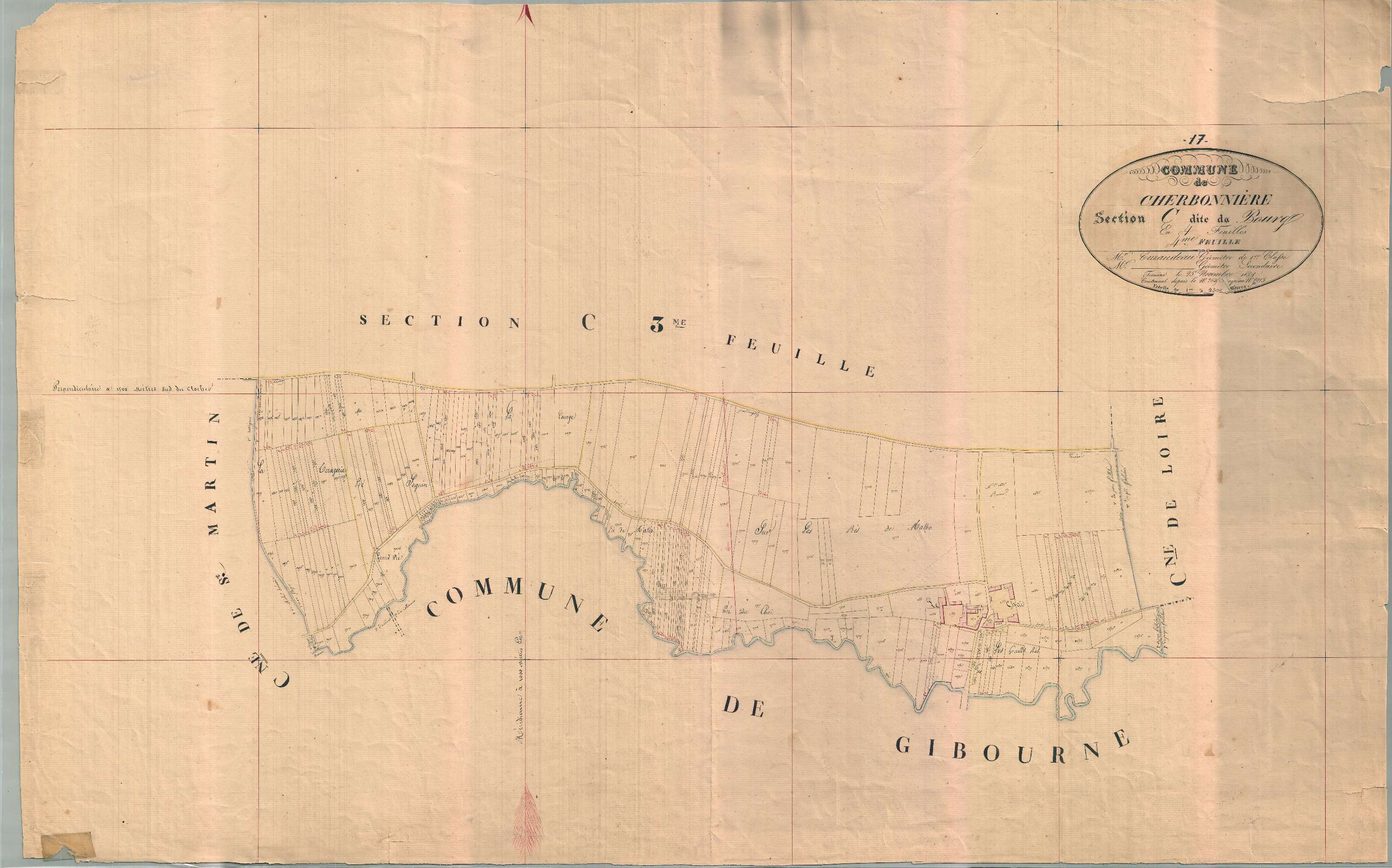 Cherbonnières - Section C4 dite du Bourg.