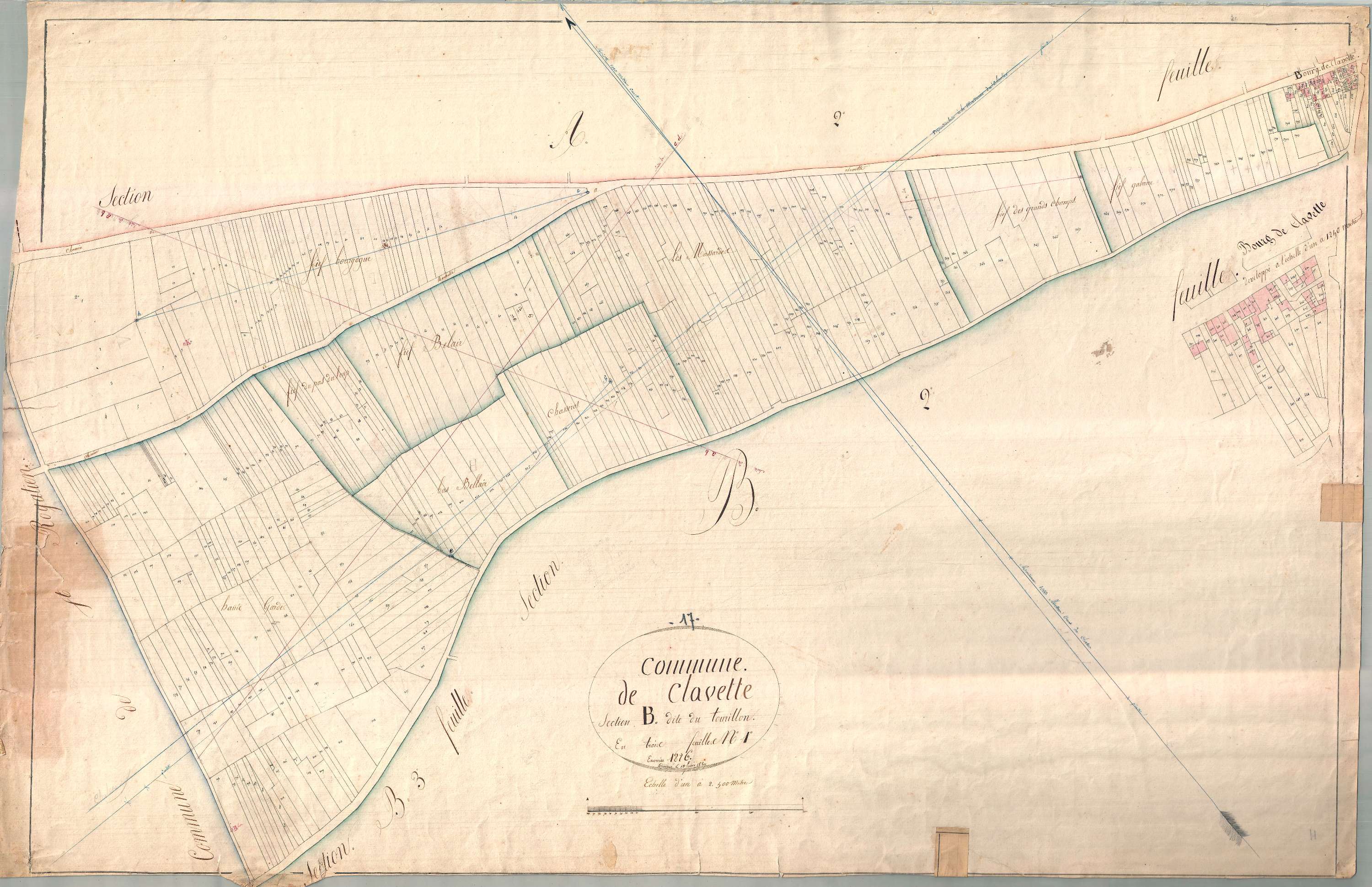 Clavette - Section B1 dite du Tourillon.