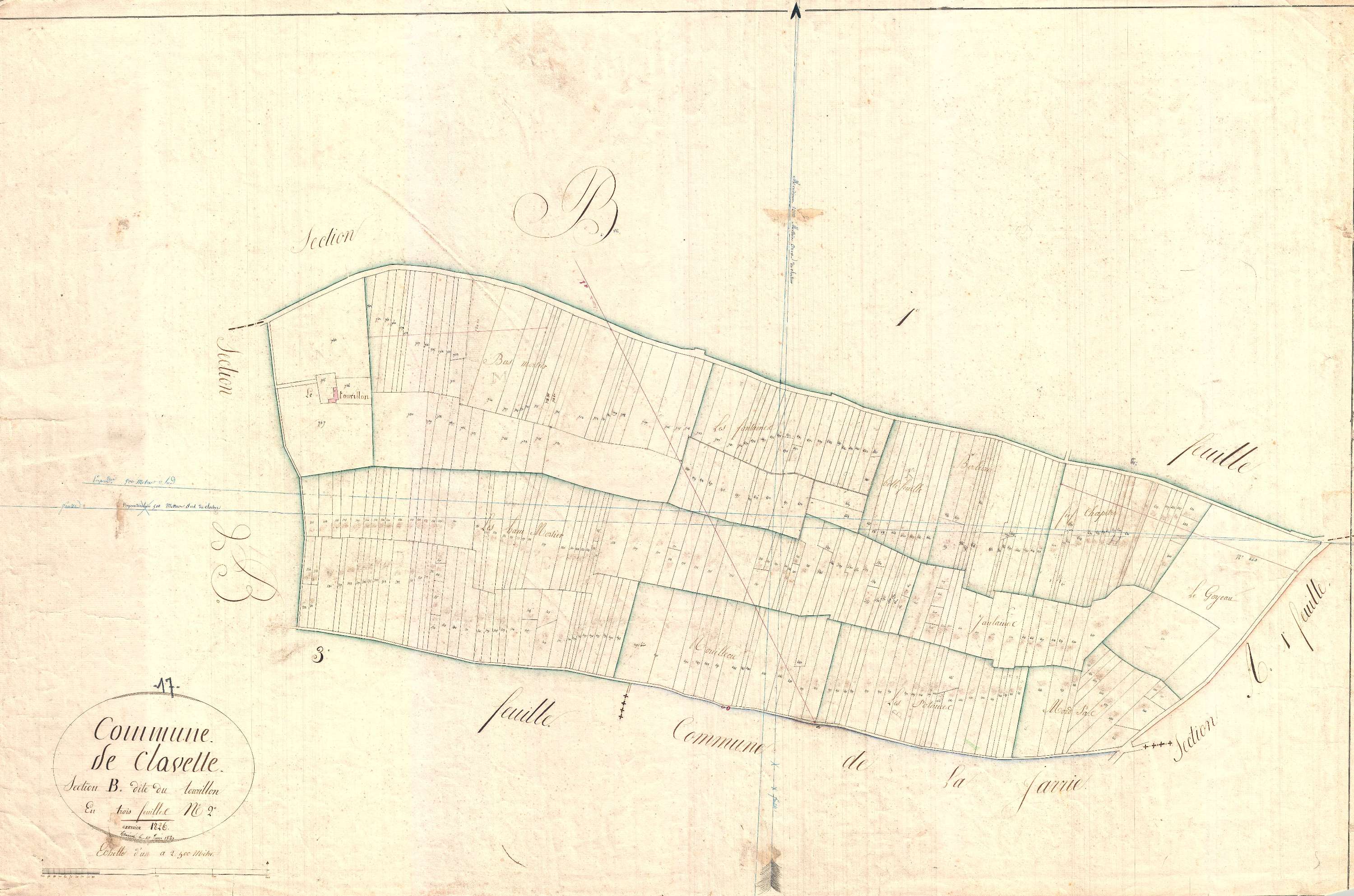 Clavette - Section B2 dite du Tourillon.