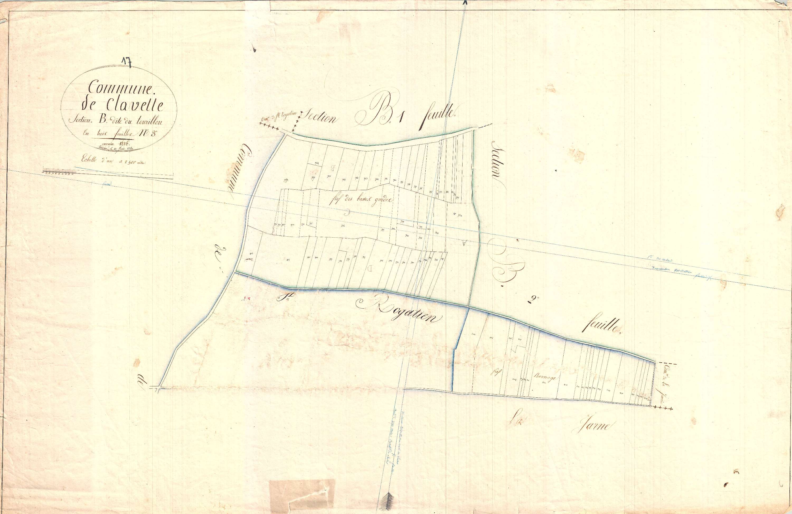 Clavette - Section B3 dite du Tourillon.