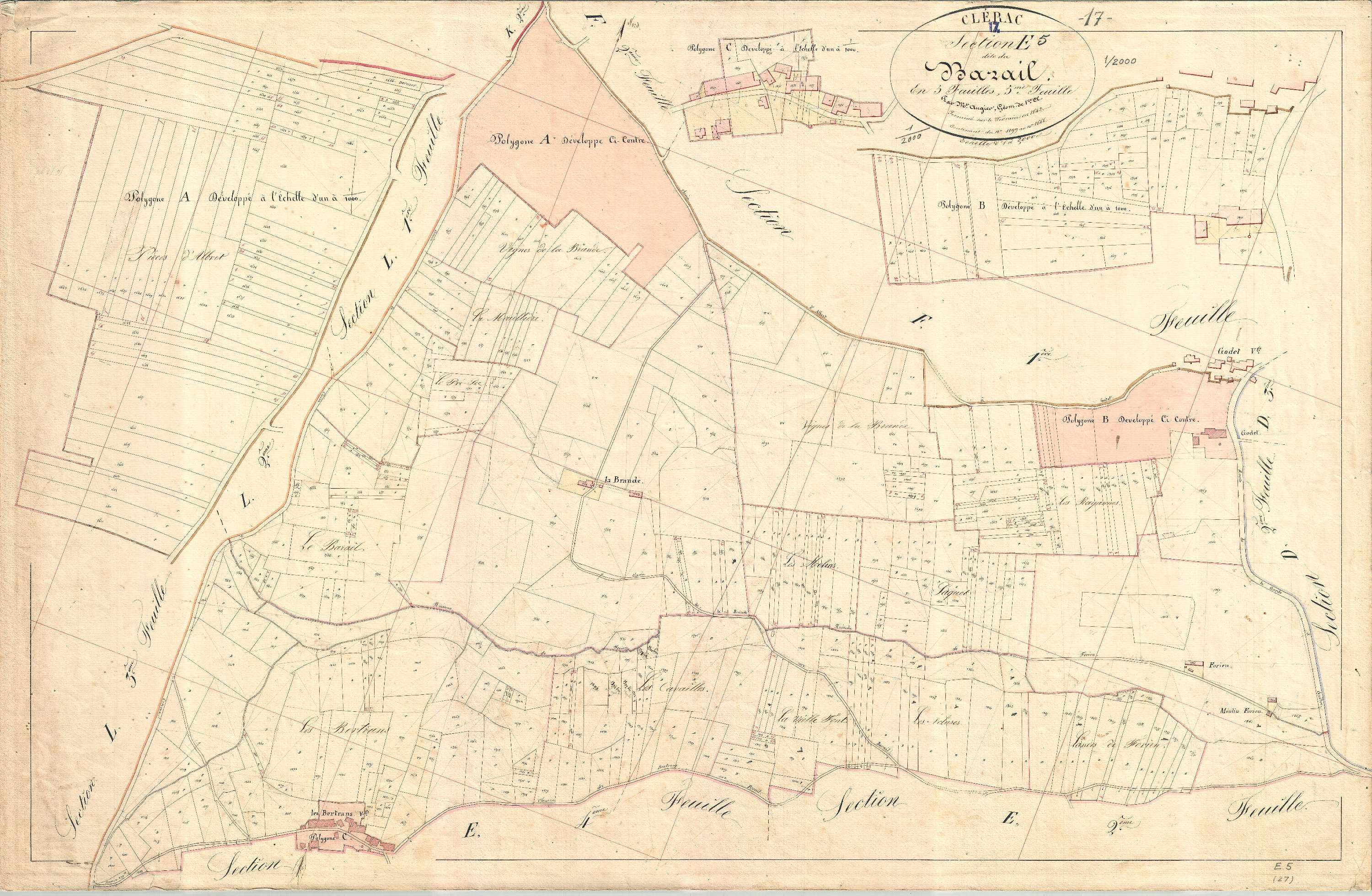 Clérac - Section E5 dite de Barail.