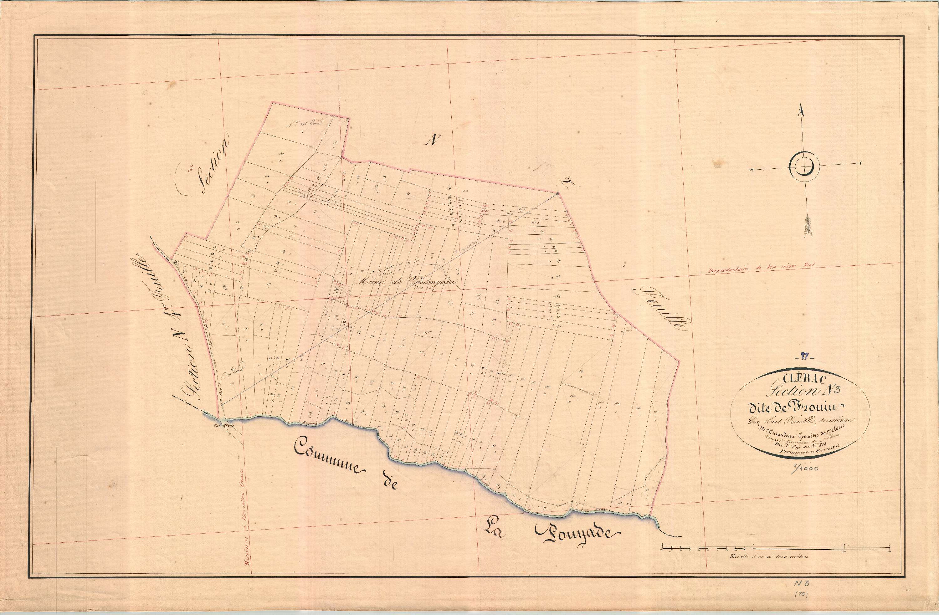 Clérac - Section N3 dite de Frouin.