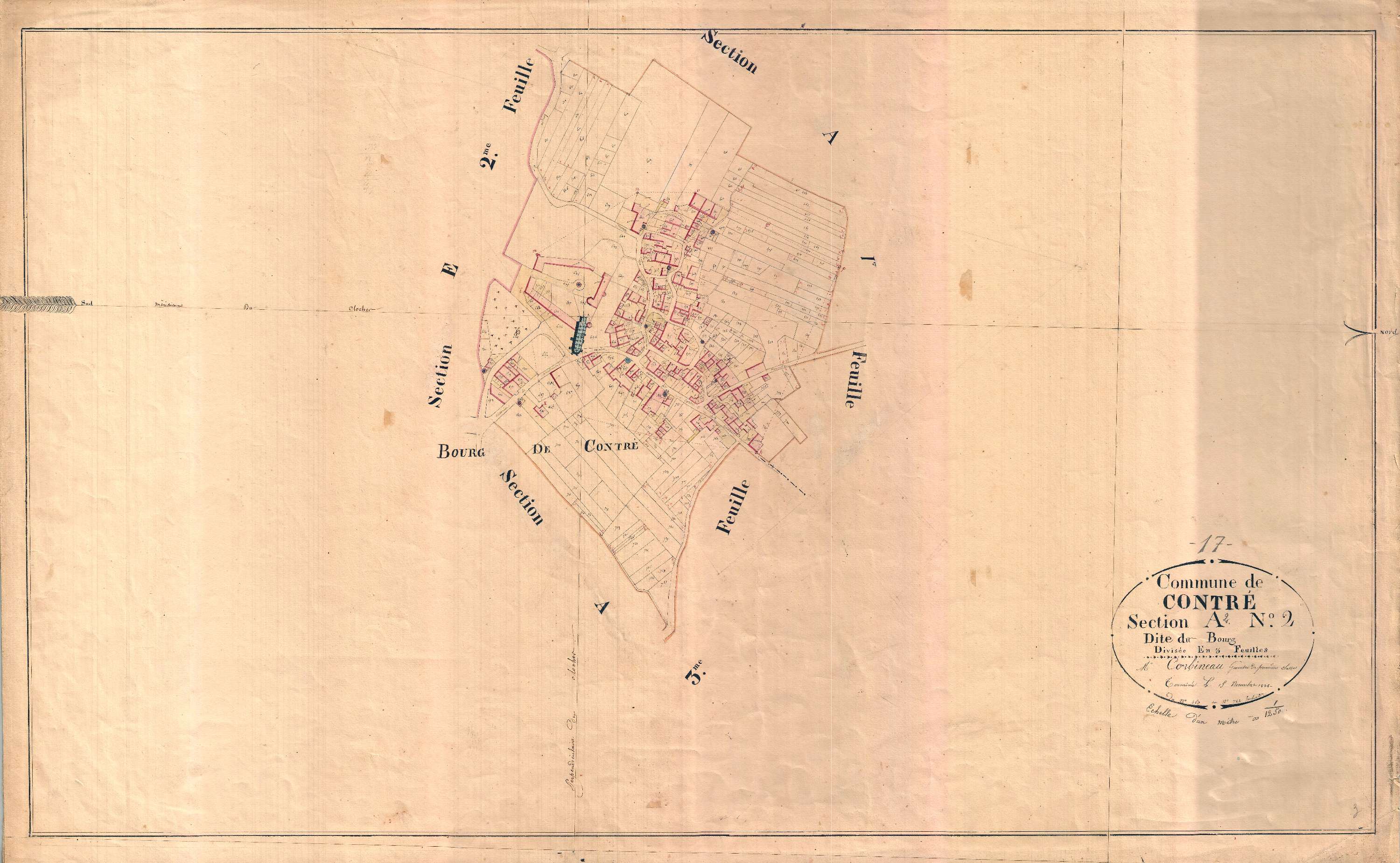 Contré - Section A2 dite du Bourg.