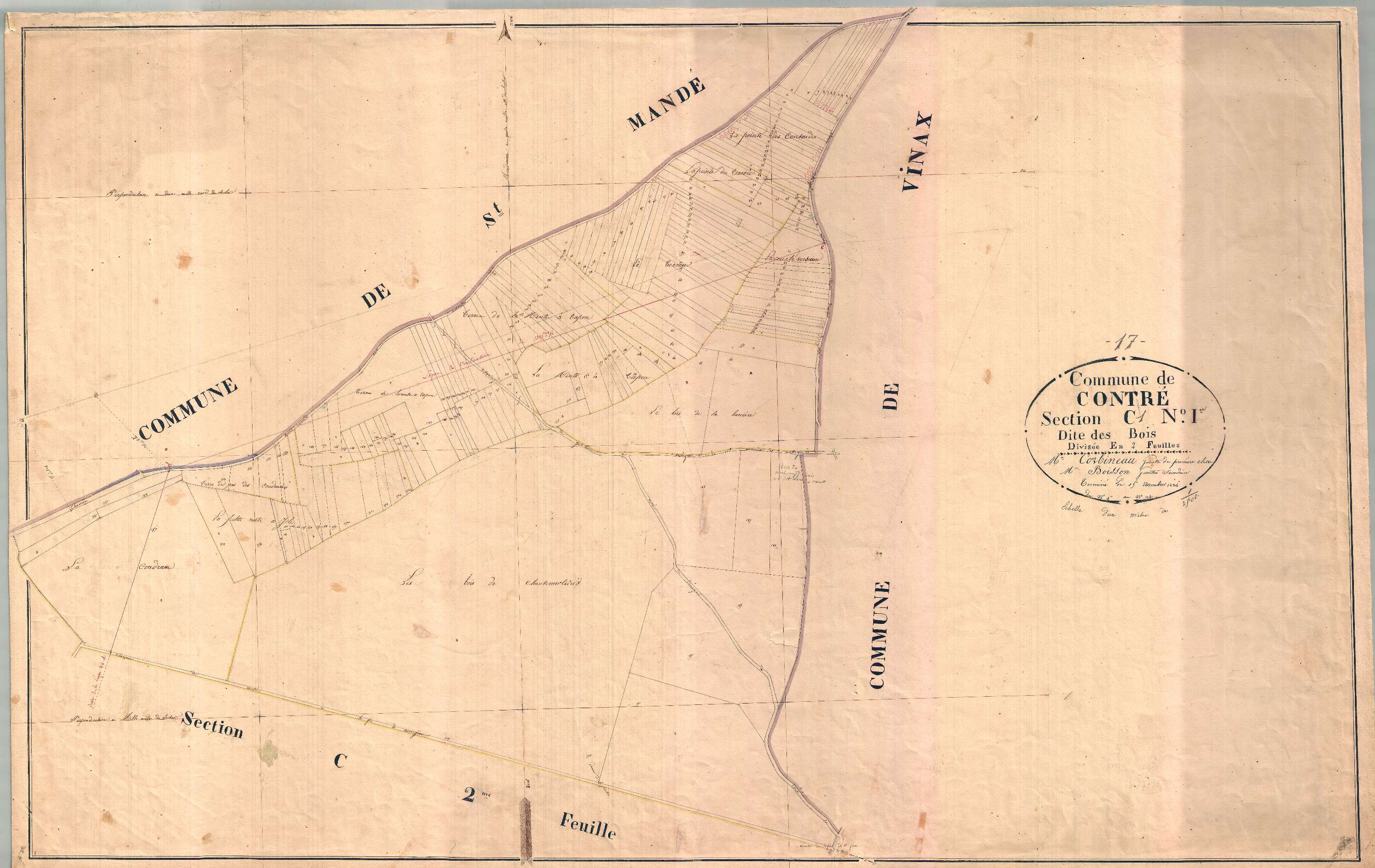 Contré - Section C1 dite des Bois.