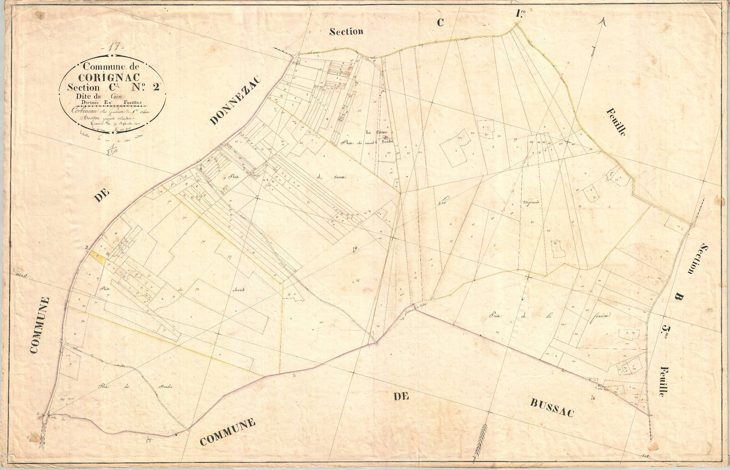 Corignac - Section C2 dite du Coin.