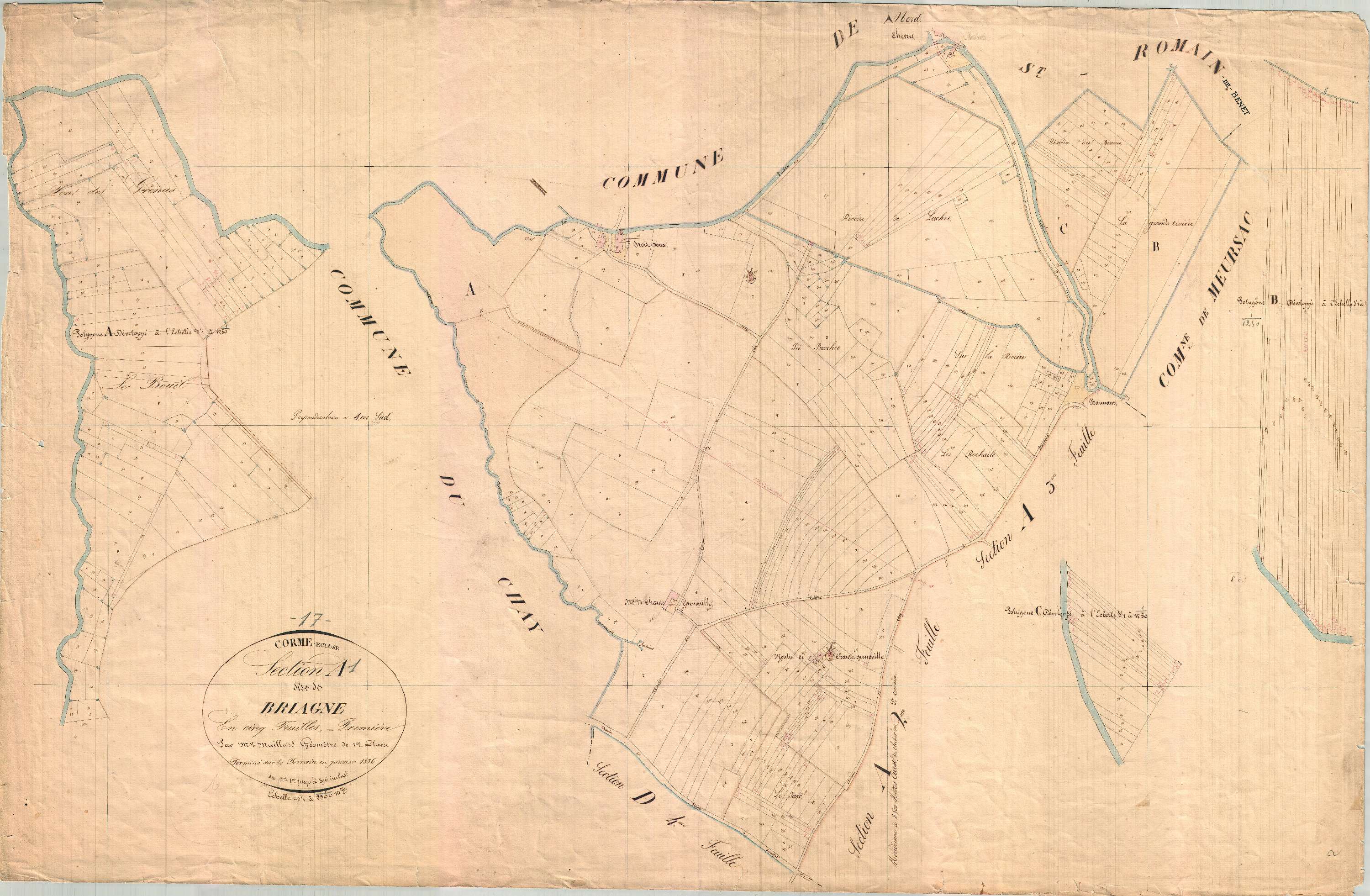Corme-Écluse - Section A1 dite de Bragne.