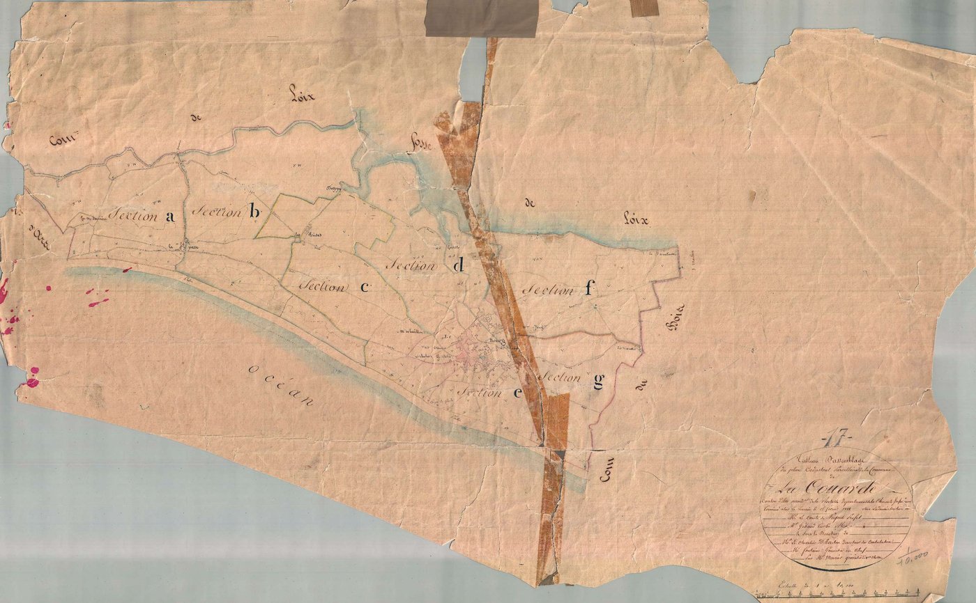 La Couarde-sur-Mer - Tableau d'assemblage. [document en mauvais état]
