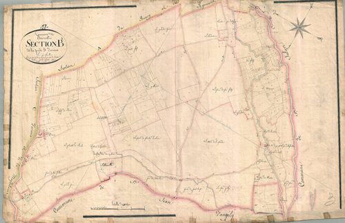 Courcelles - Section B dite de la Prade.