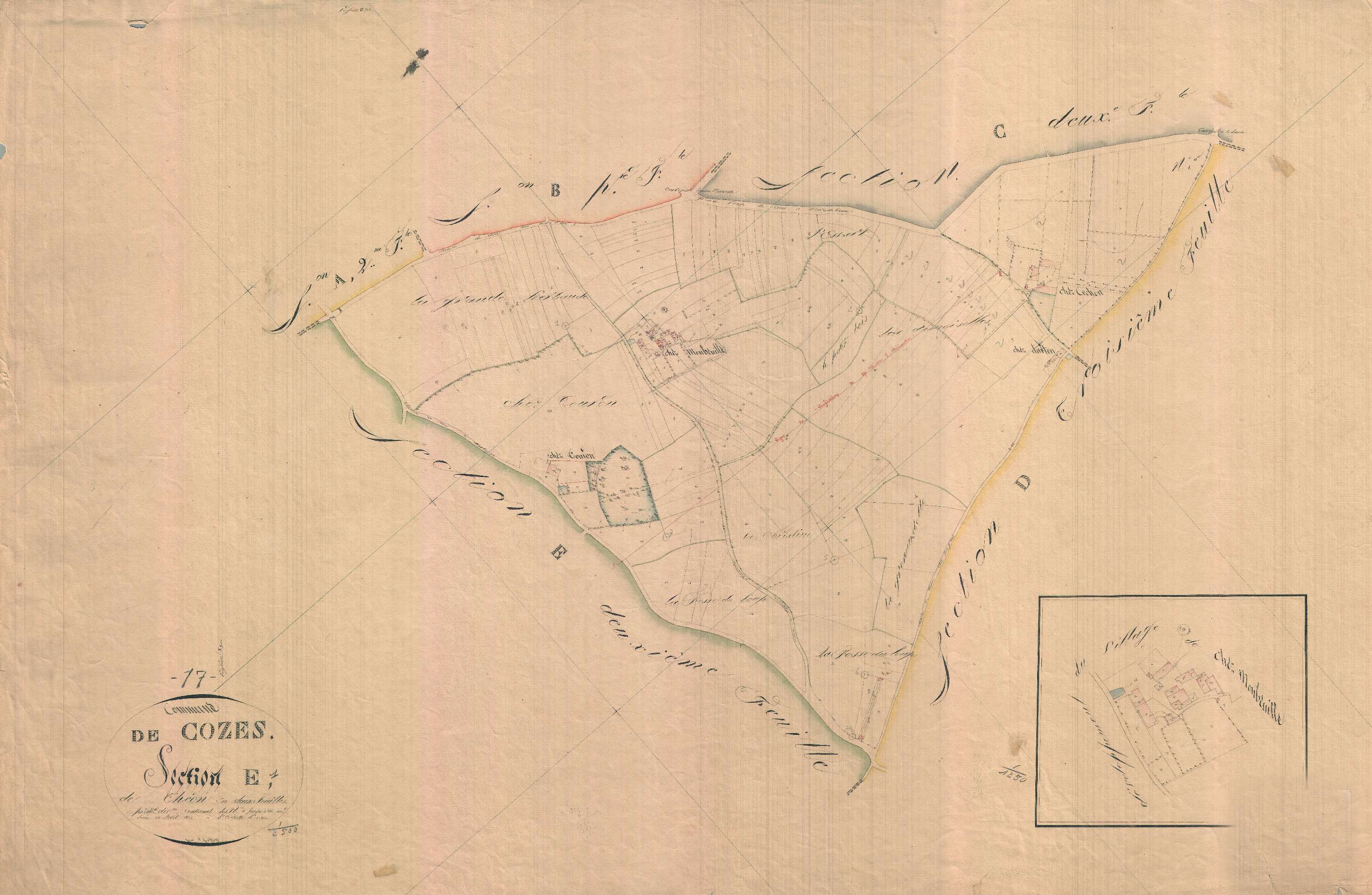 Cozes - Section E1 dite de Théon.