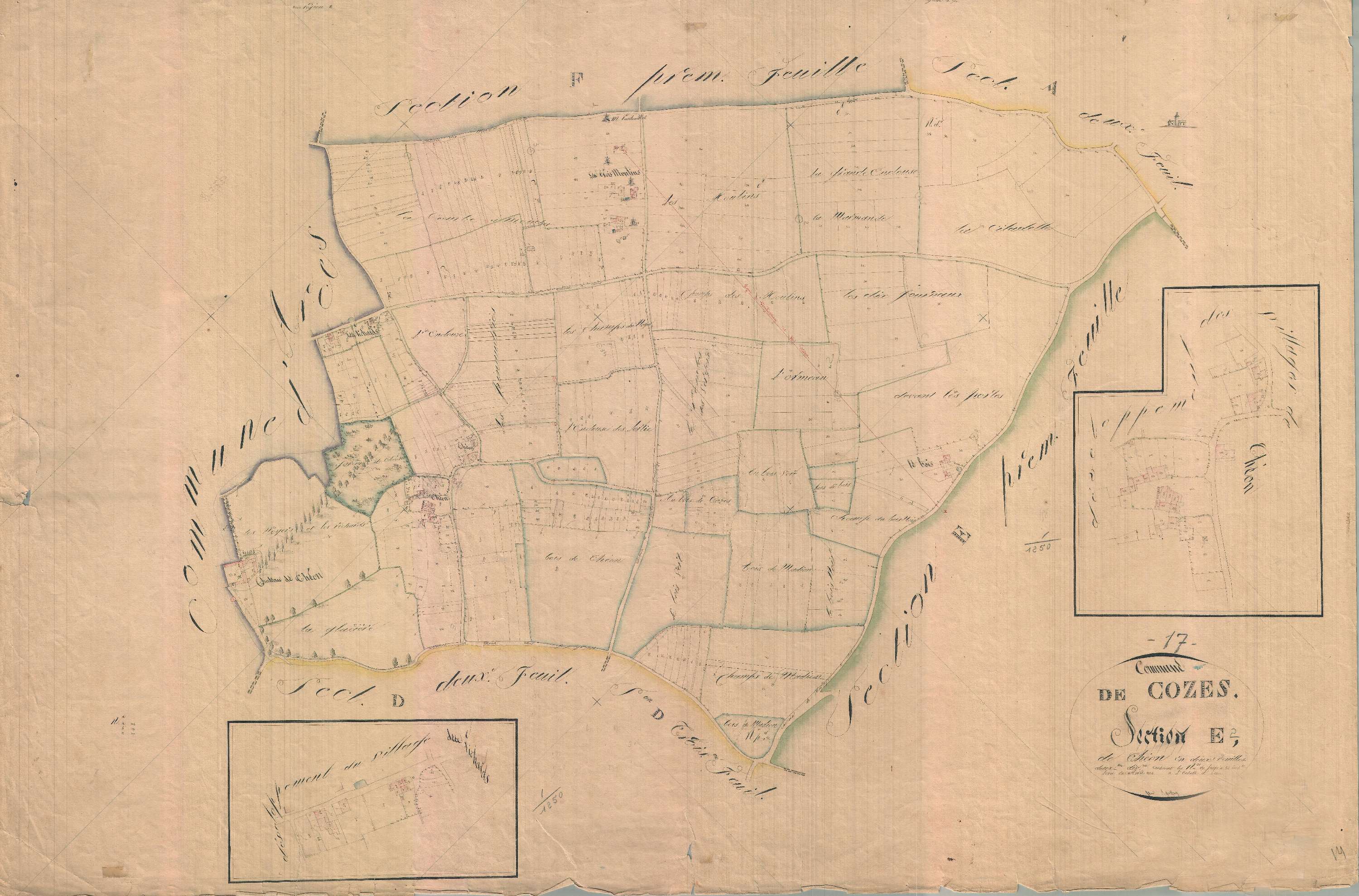 Cozes - Section E2 dite de Théon.