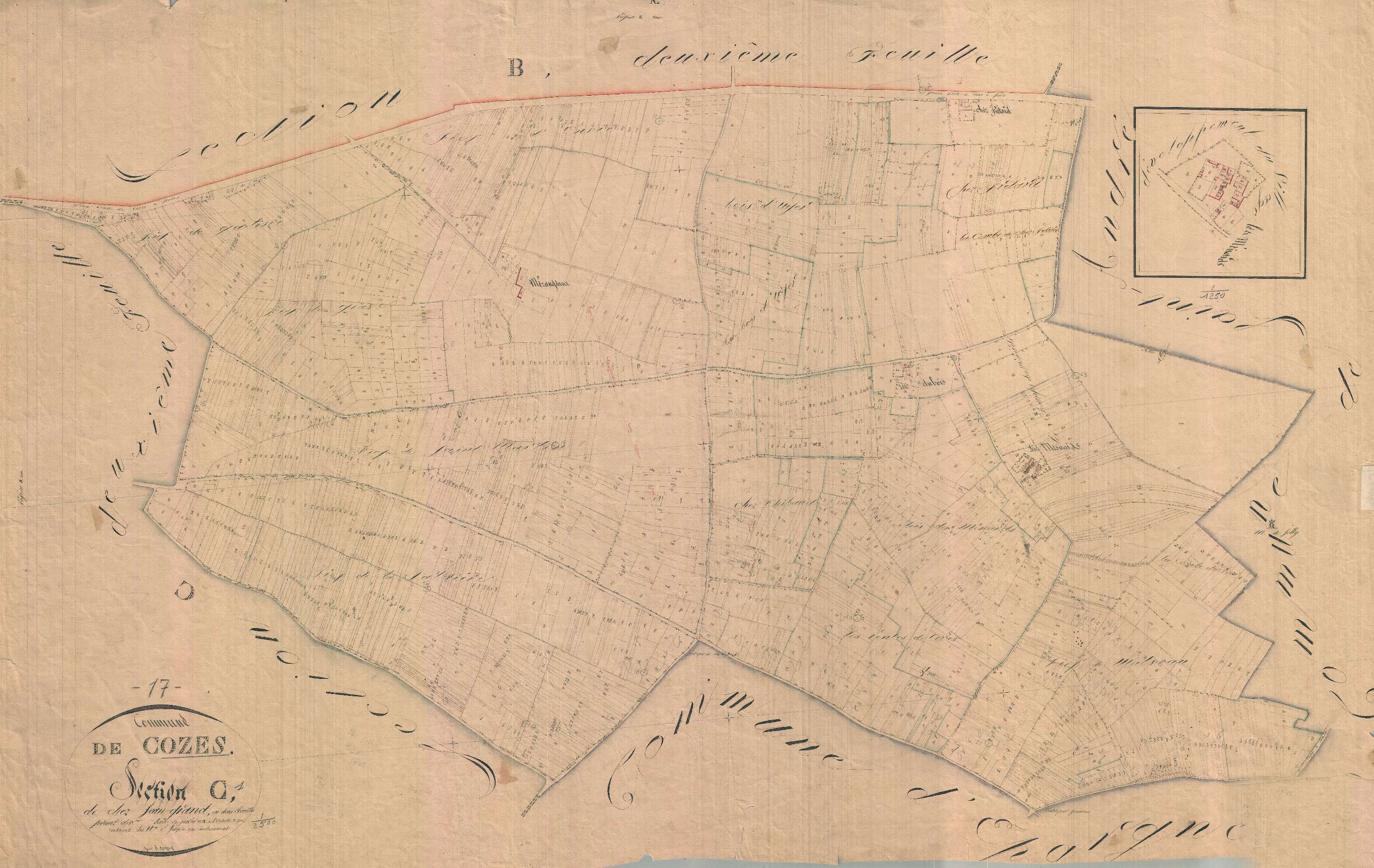 Cozes - Section C1 dite de Jean Grand.
