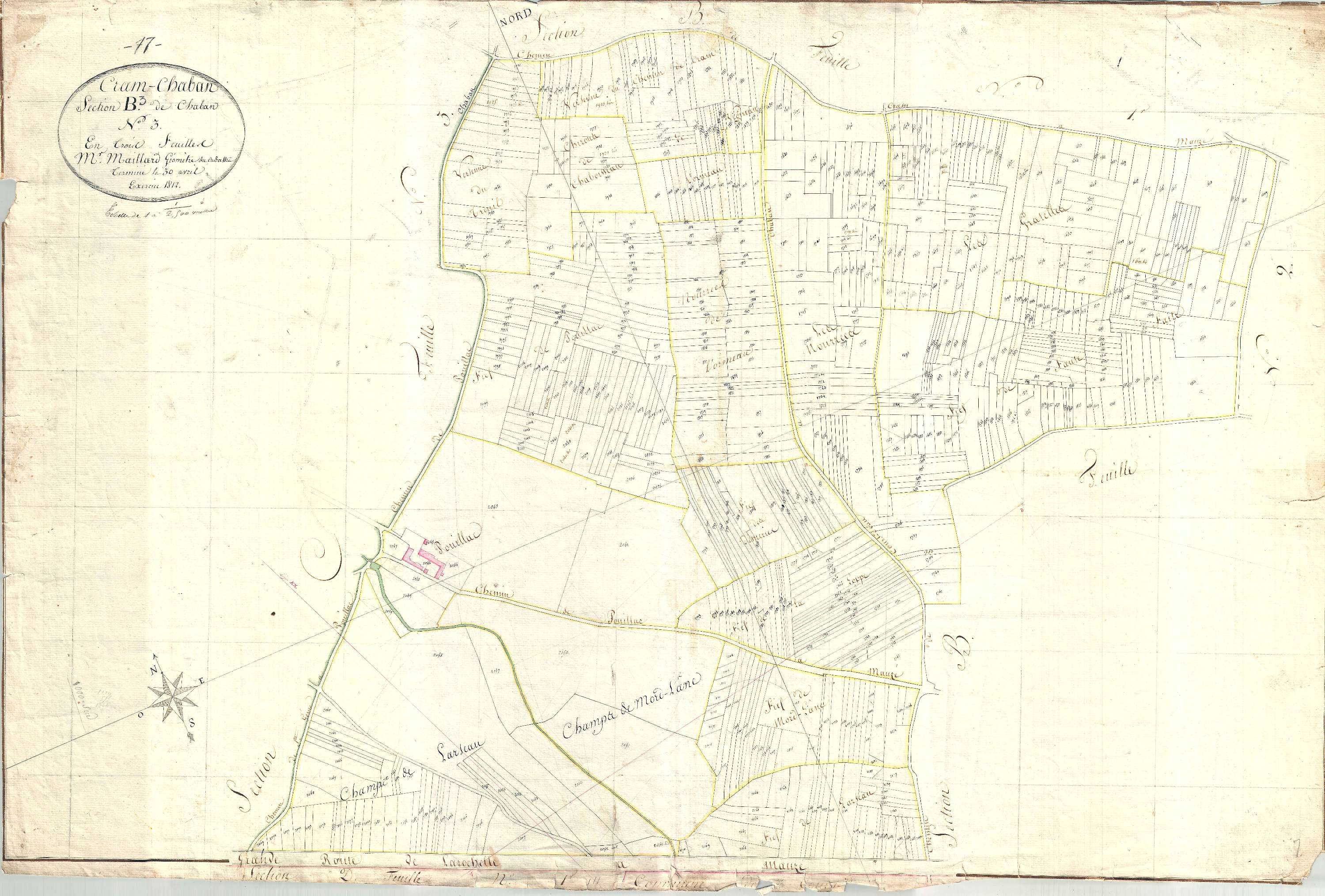 Cramchaban - Section C1 dite de la Cure.