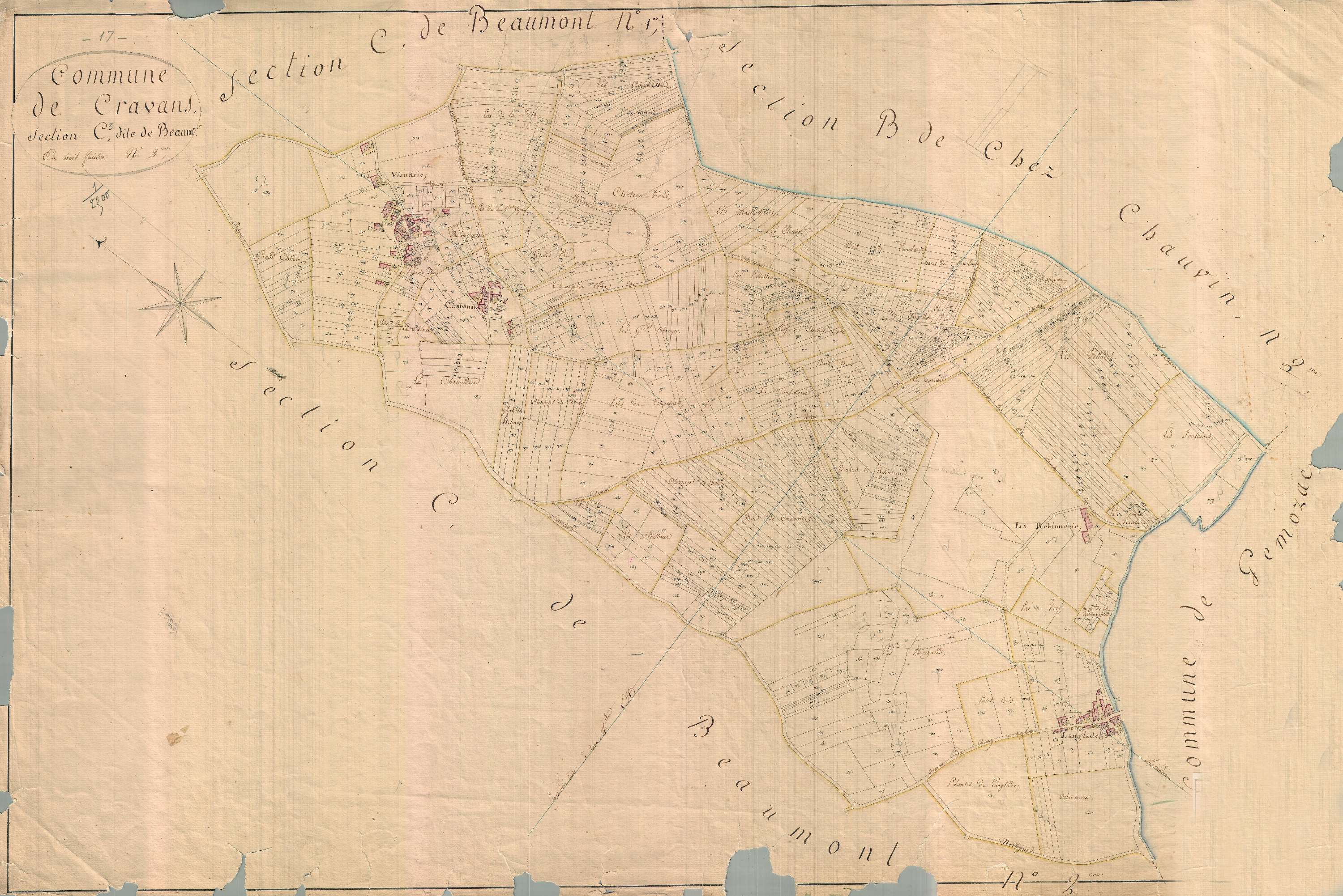 Cravans - Section C3 dite de Beaumont.