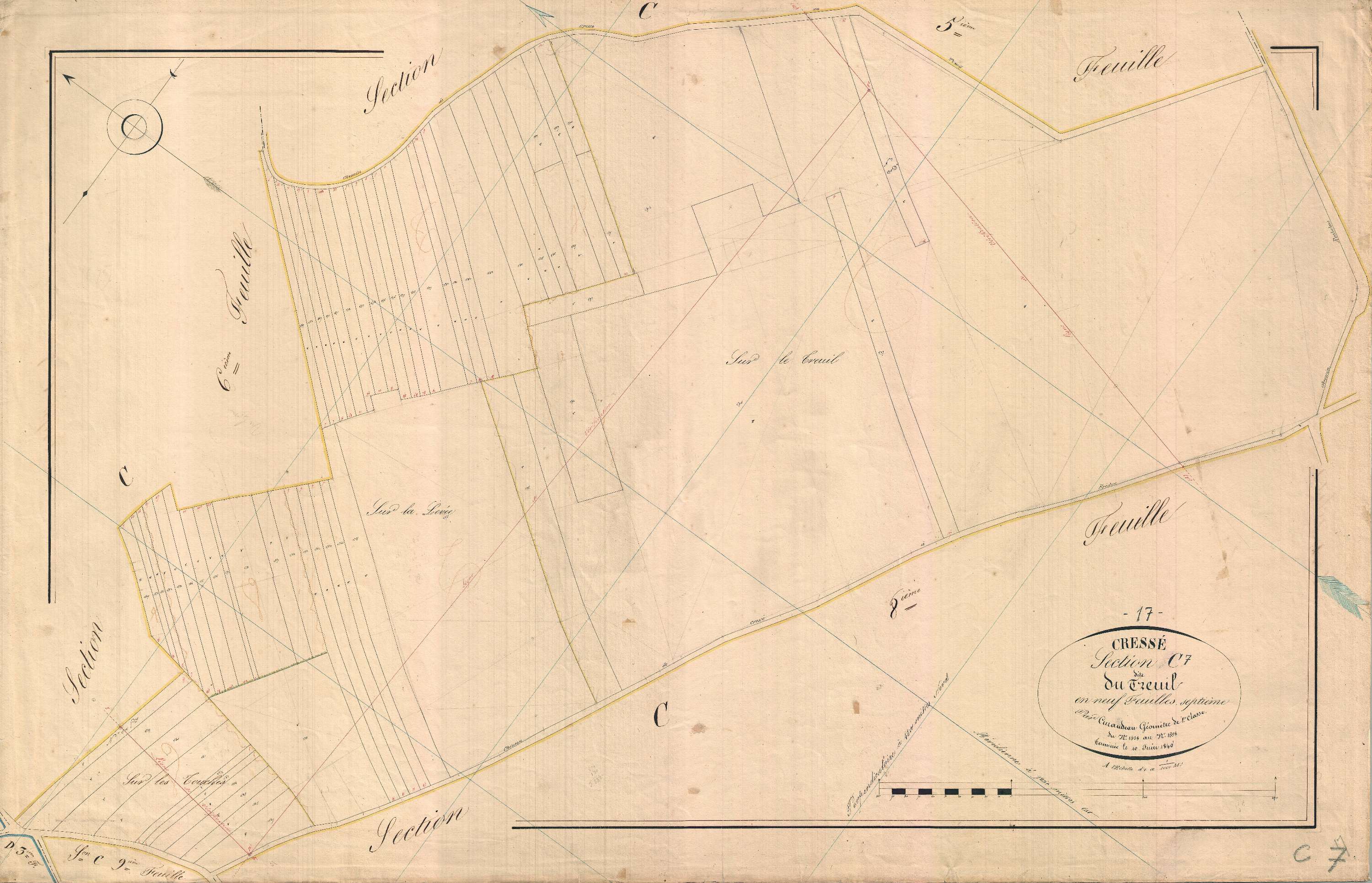 Cressé - Section C7 dite du Treuil.