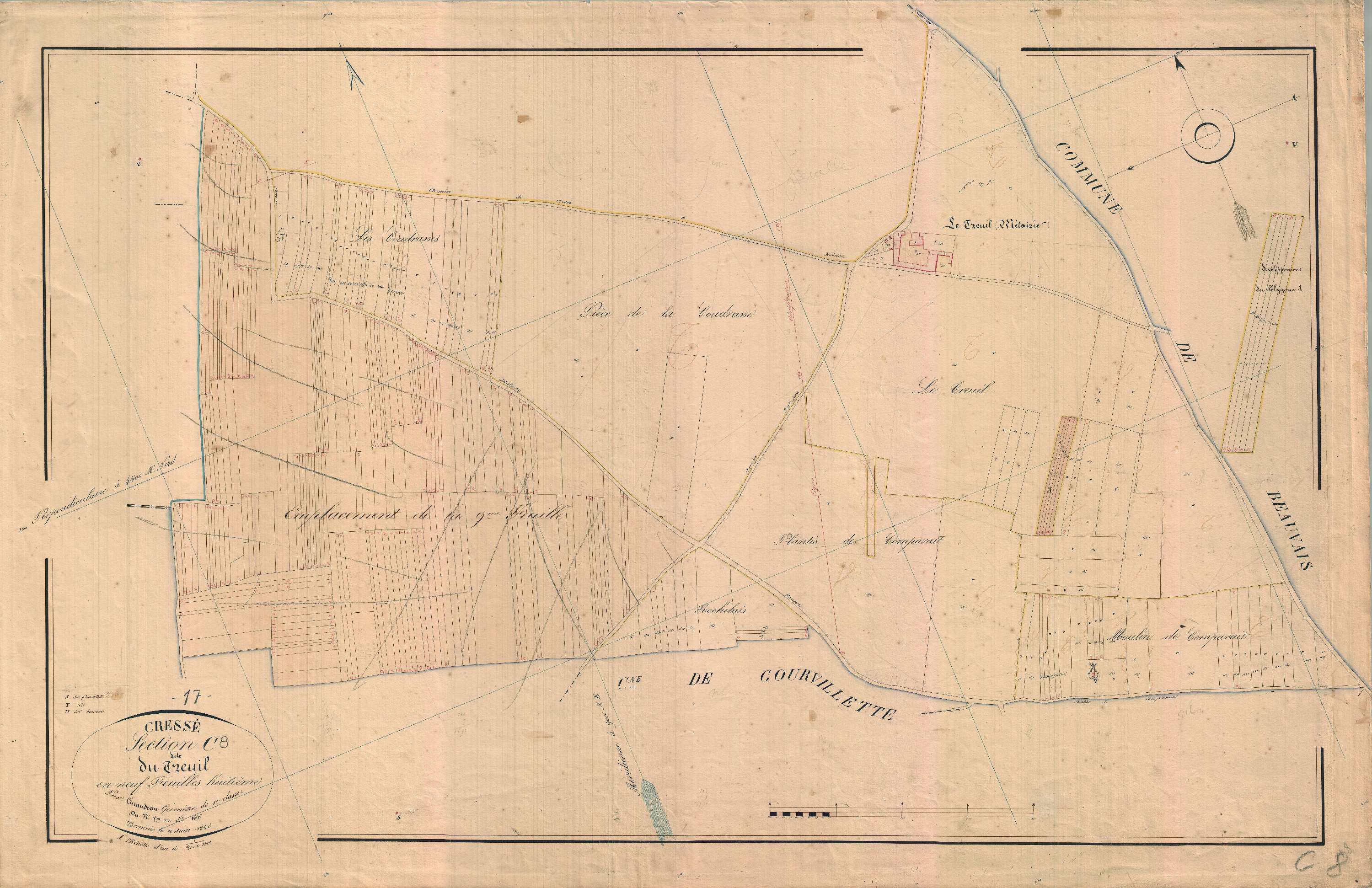 Cressé - Section C8 dite du Treuil.