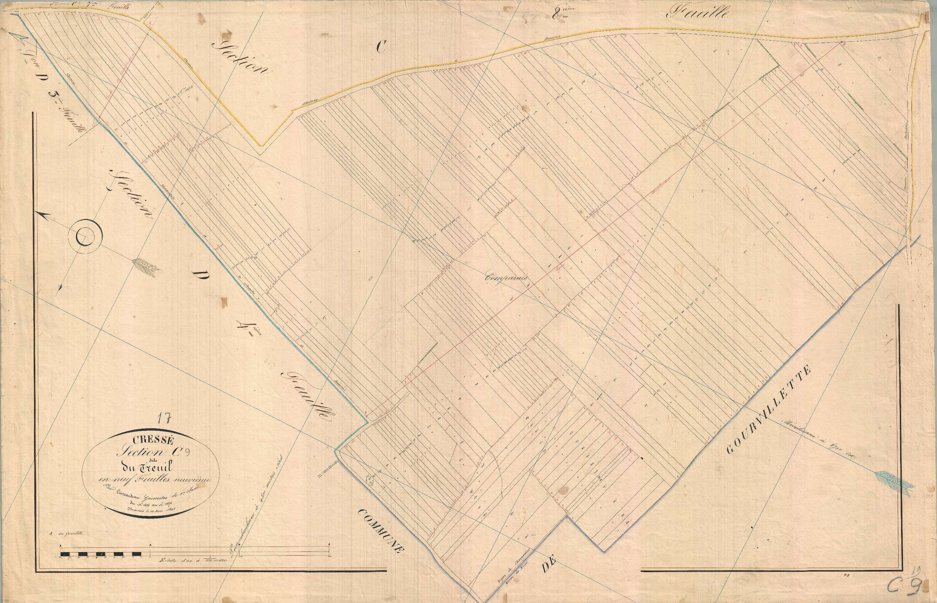 Cressé - Section C9 dite du Treuil.