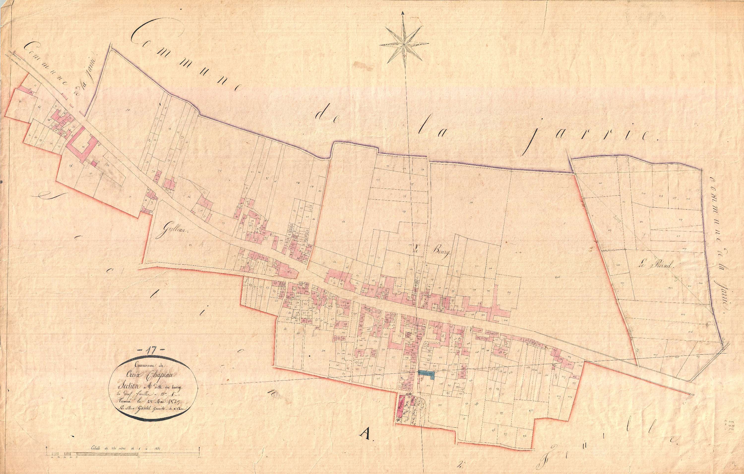 Croix-Chapeau - Section A1 dite du Bourg.