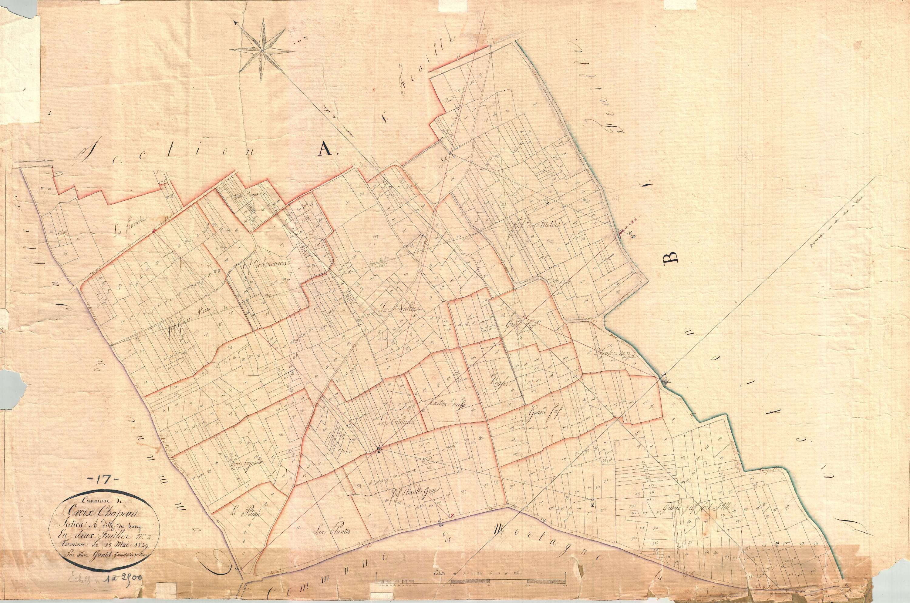 Croix-Chapeau - Section A2 dite du Bourg.