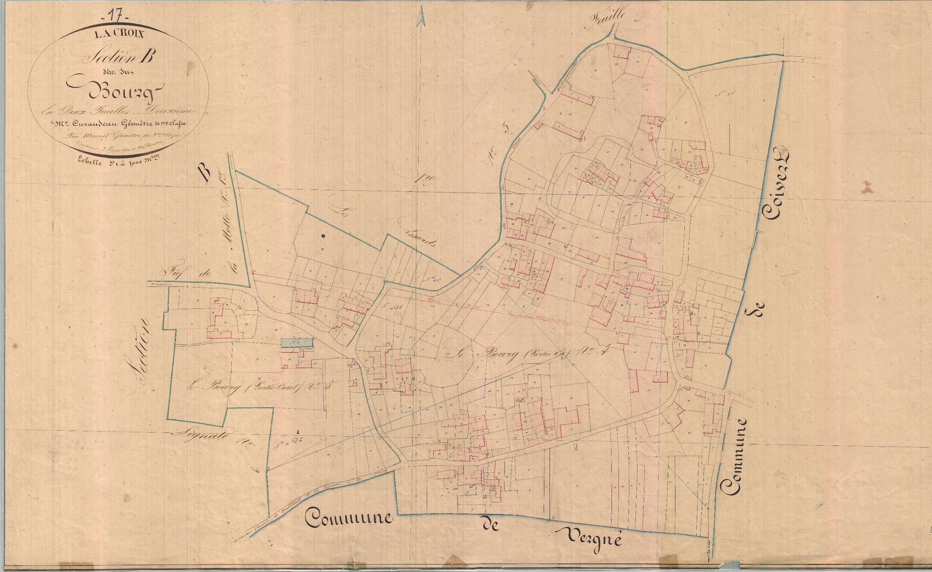 La Croix-Comtesse - Section B2 dite du Bourg.