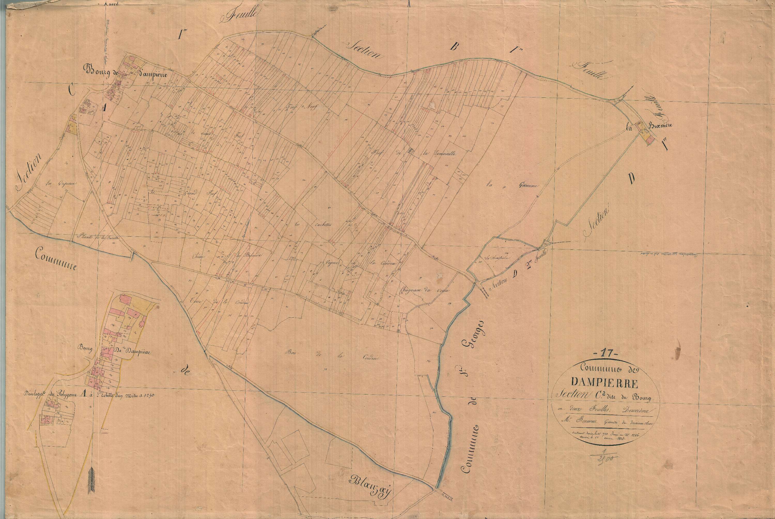 Dampierre-sur-Boutonne - Section C2 dite du Bourg.