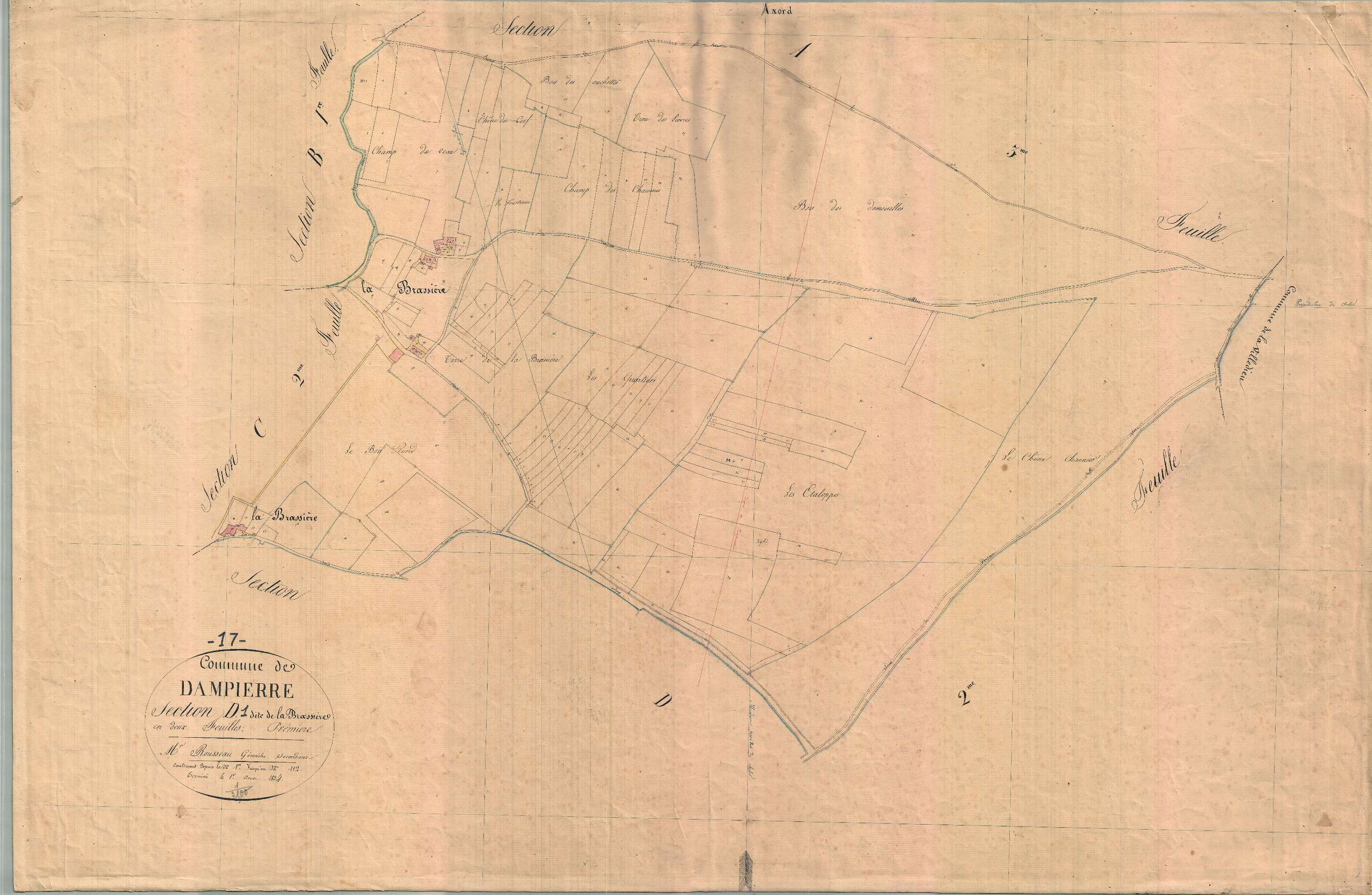 Dampierre-sur-Boutonne - Section D1 dite de la Brassière.