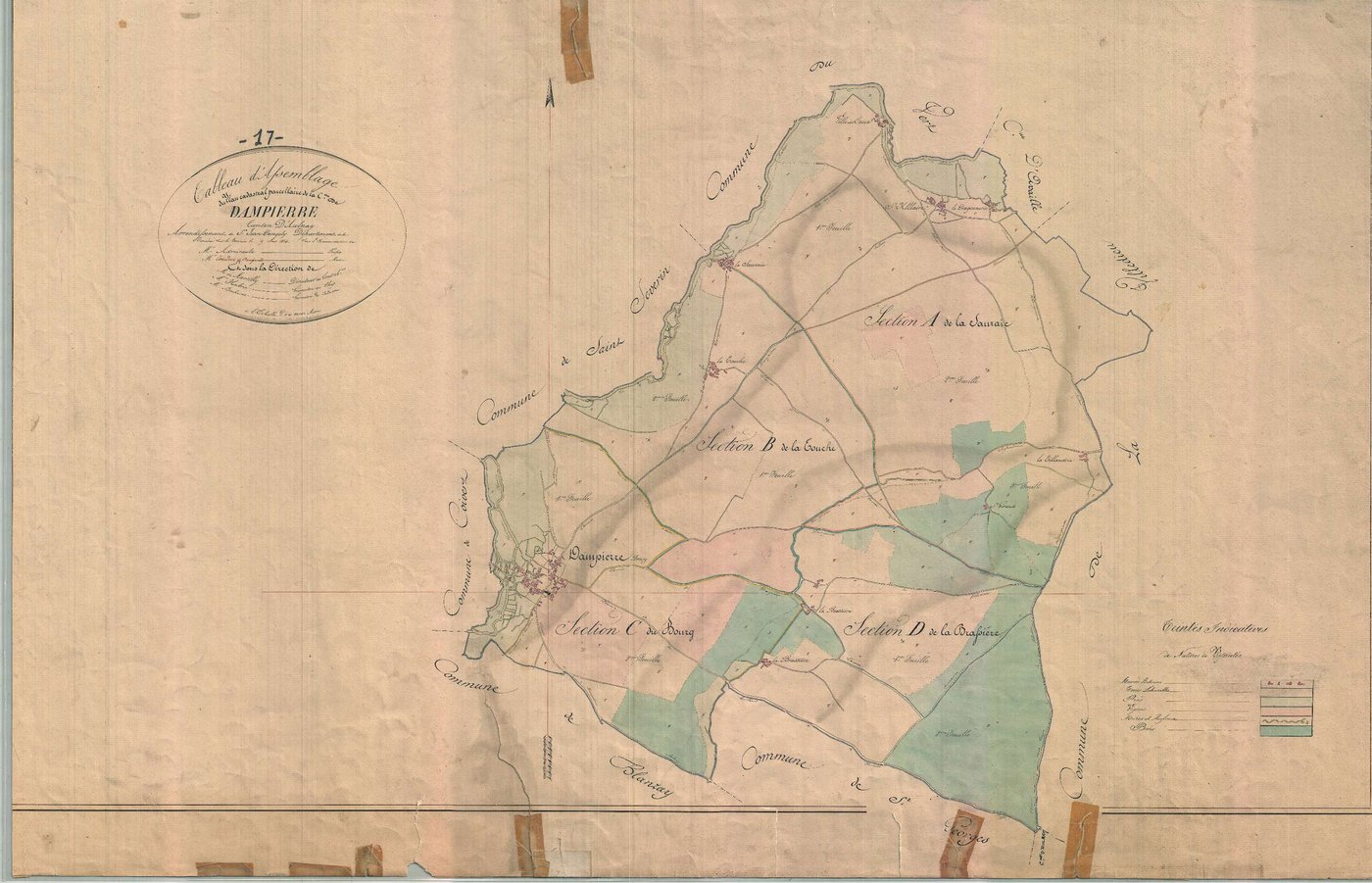 Dampierre-sur-Boutonne - Tableau d'assemblage.