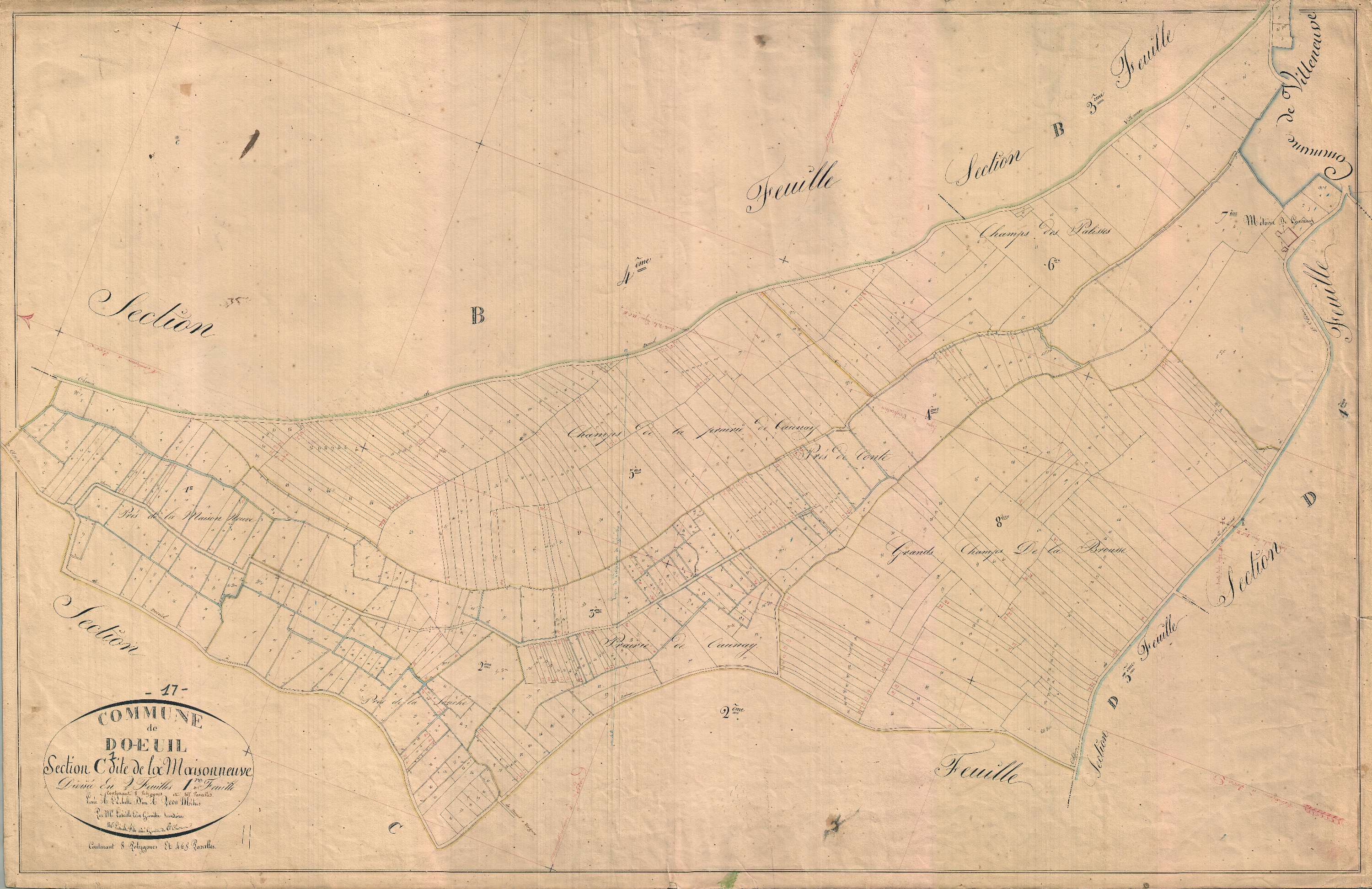 Dœuil-sur-le-Mignon - Section C1 dite de la Maisonneuve.