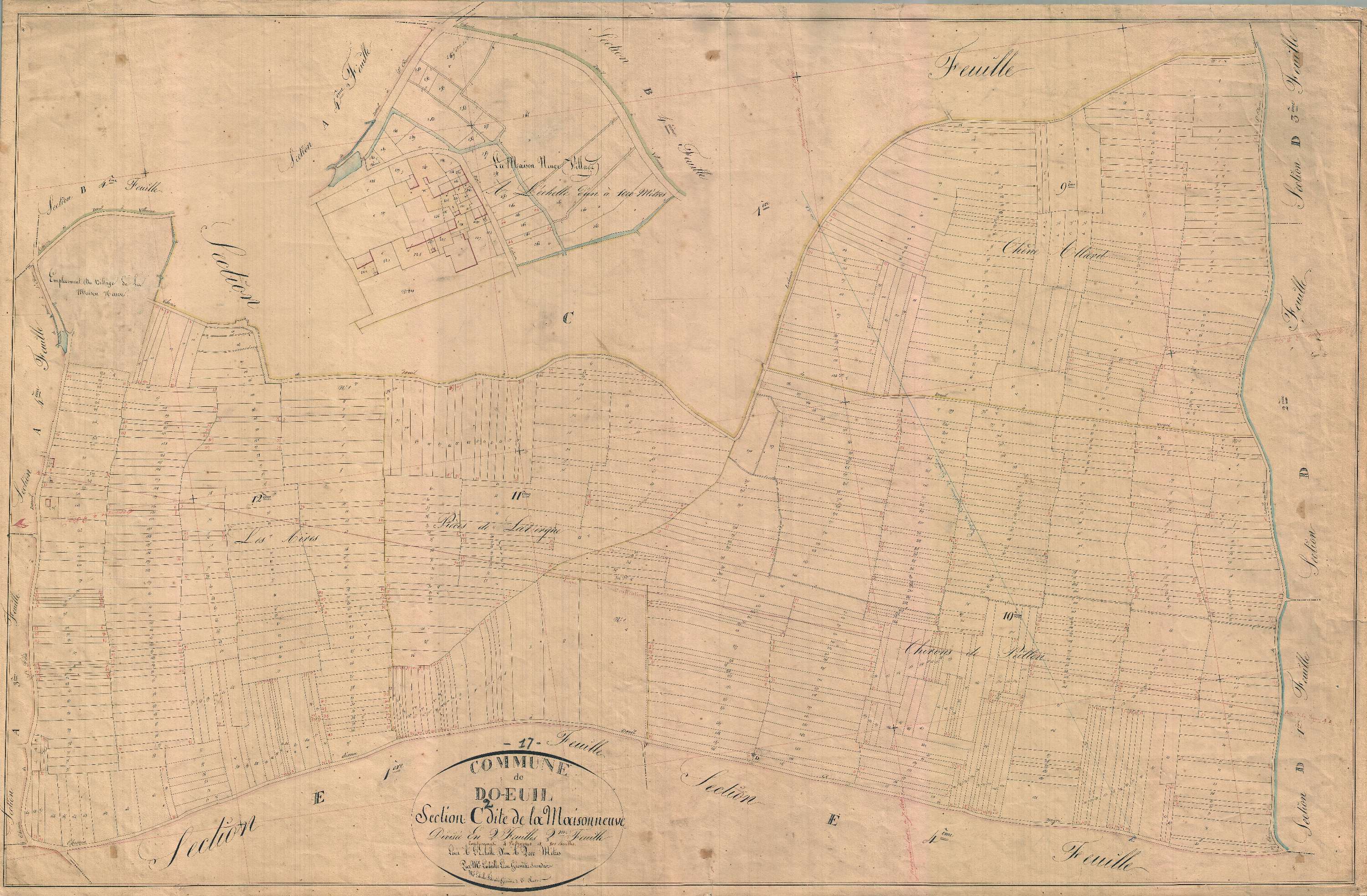 Dœuil-sur-le-Mignon - Section C2 dite de la Maisonneuve.