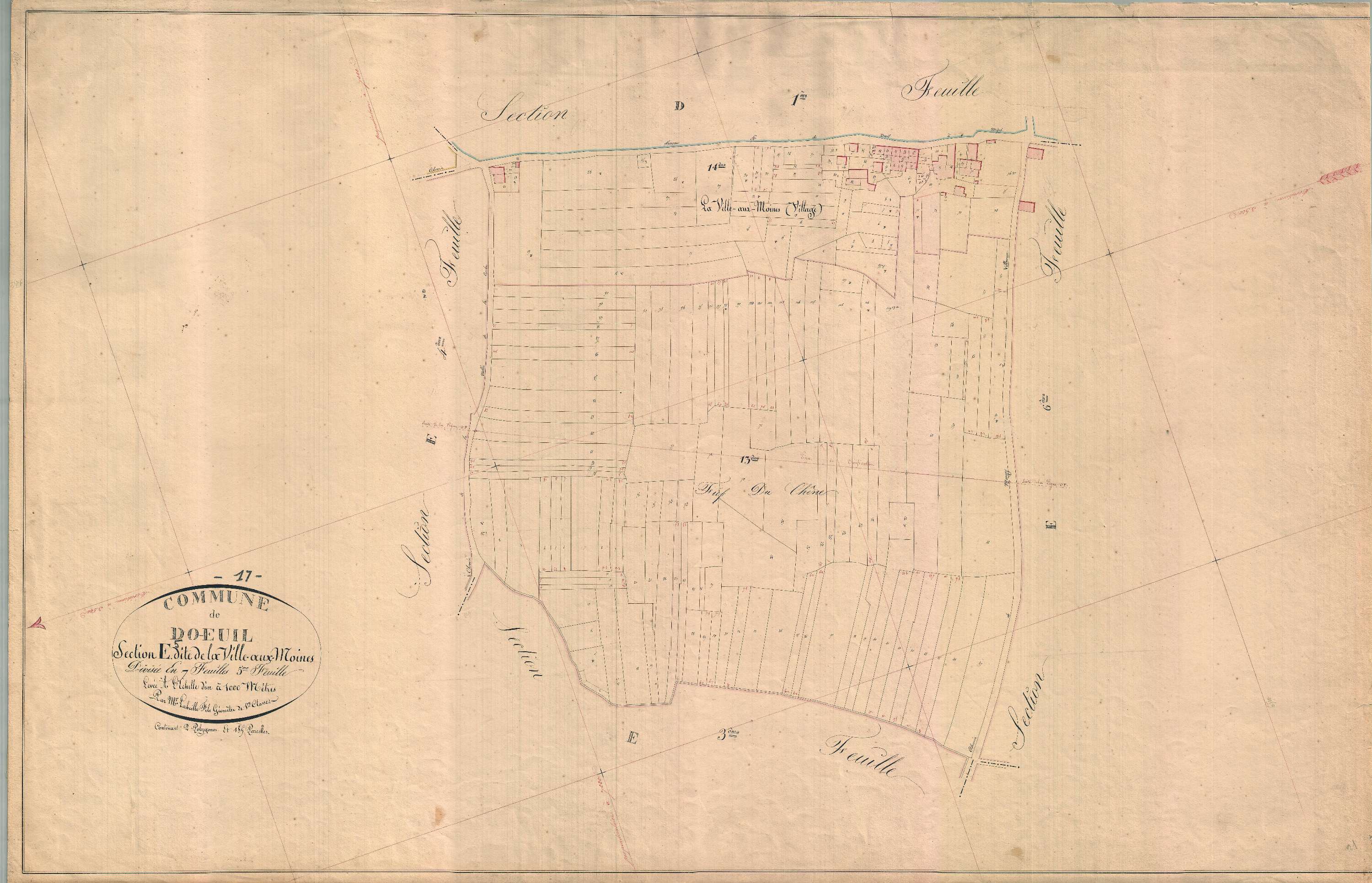 Dœuil-sur-le-Mignon - Section E5 dite de la Ville aux Moines.