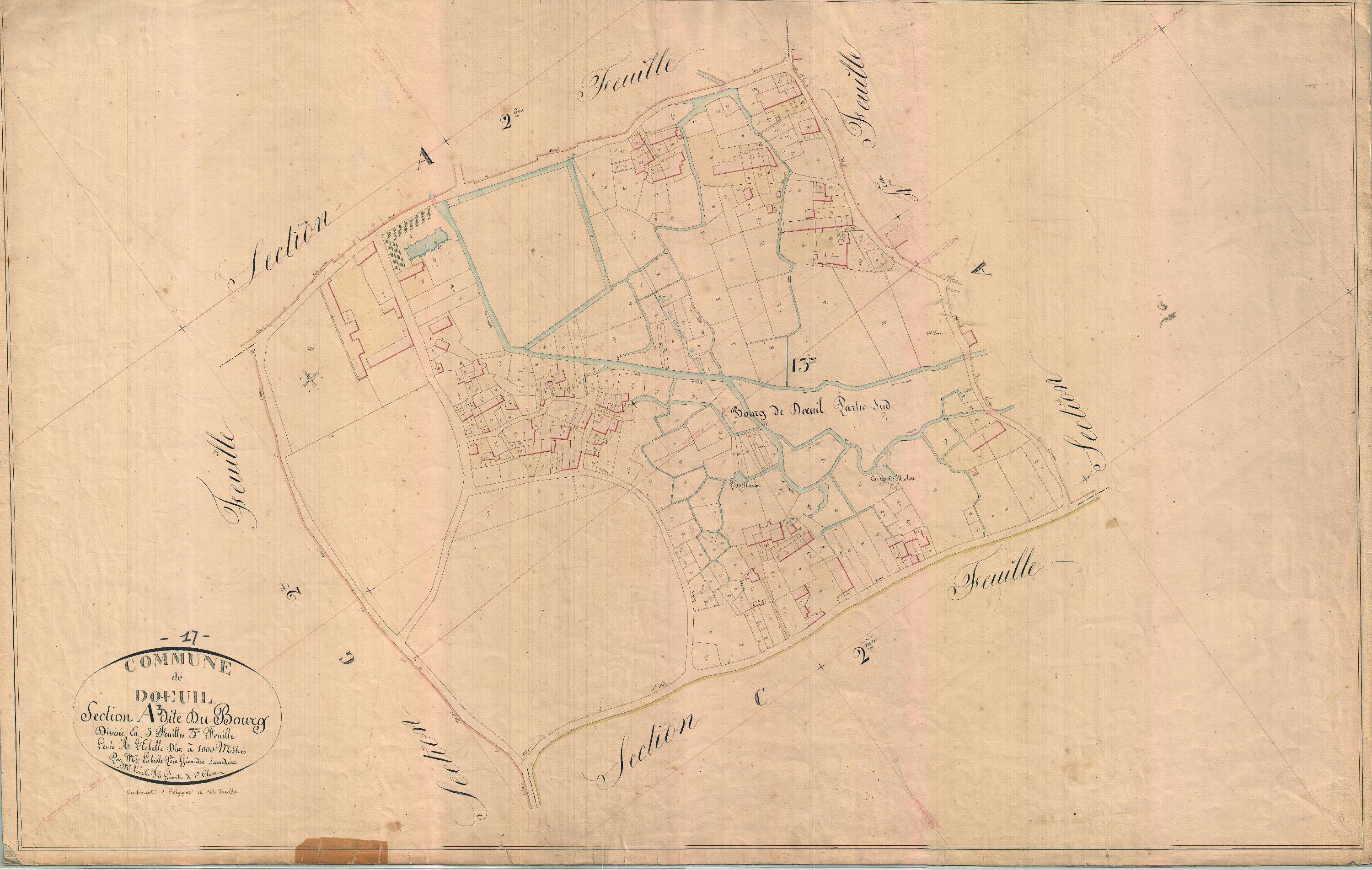 Dœuil-sur-le-Mignon - Section A3 dite du Bourg.