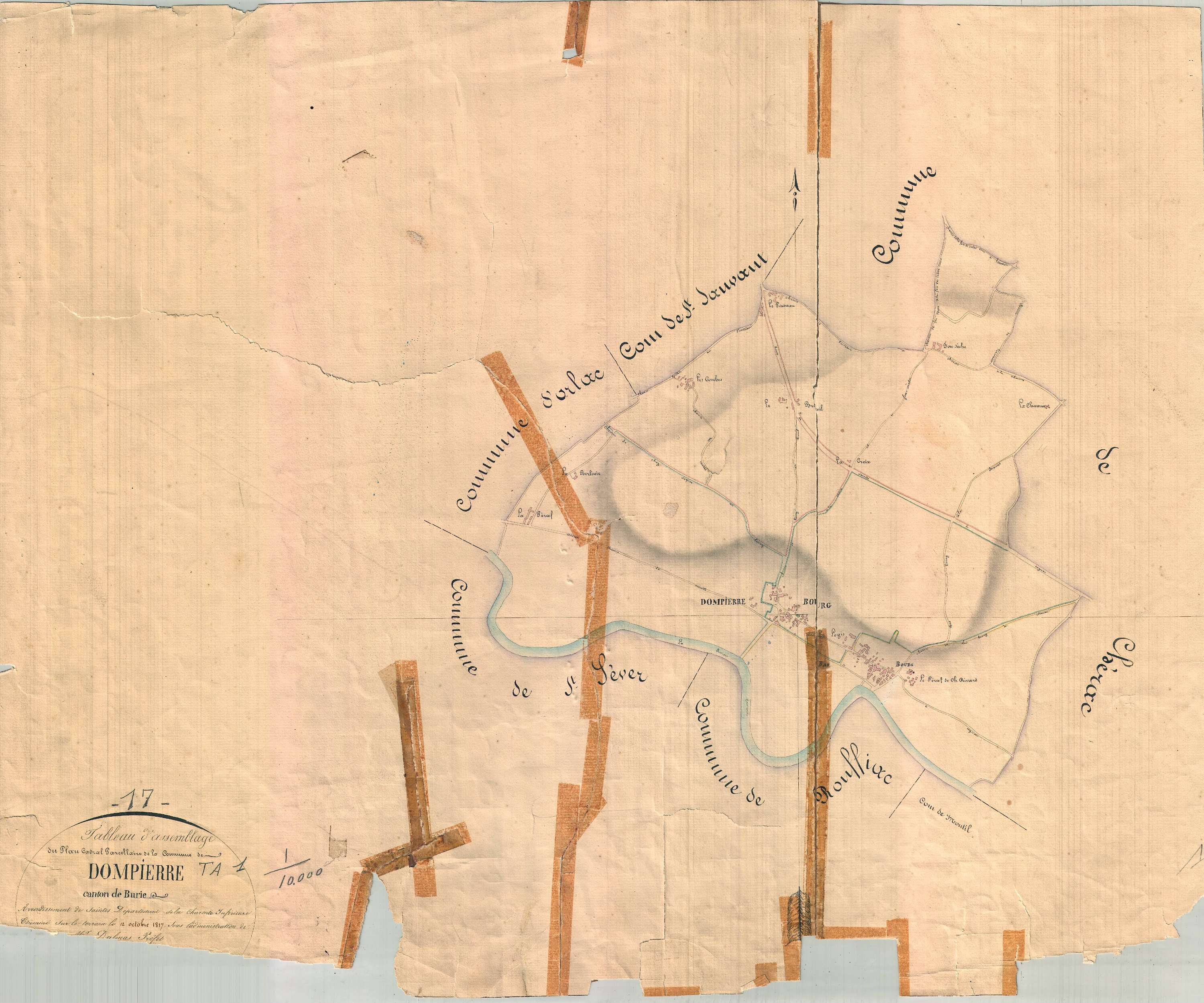 Dompierre-sur-Charente - Tableau d'assemblage.