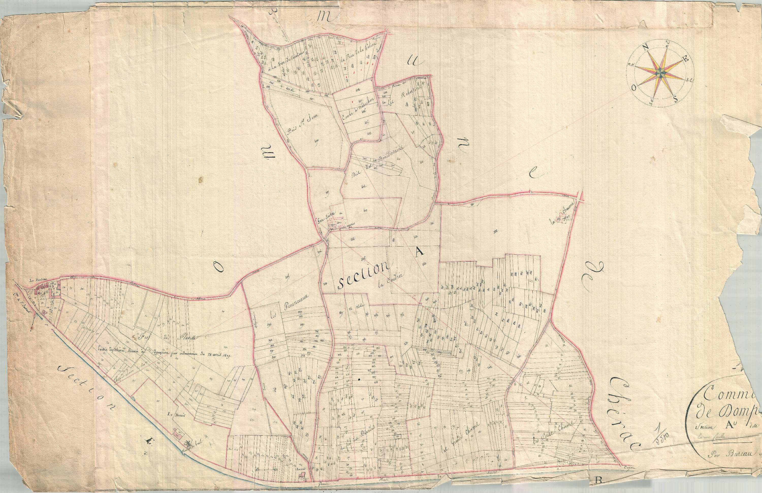 Dompierre-sur-Charente - Section A1 dite de Fonsèche.