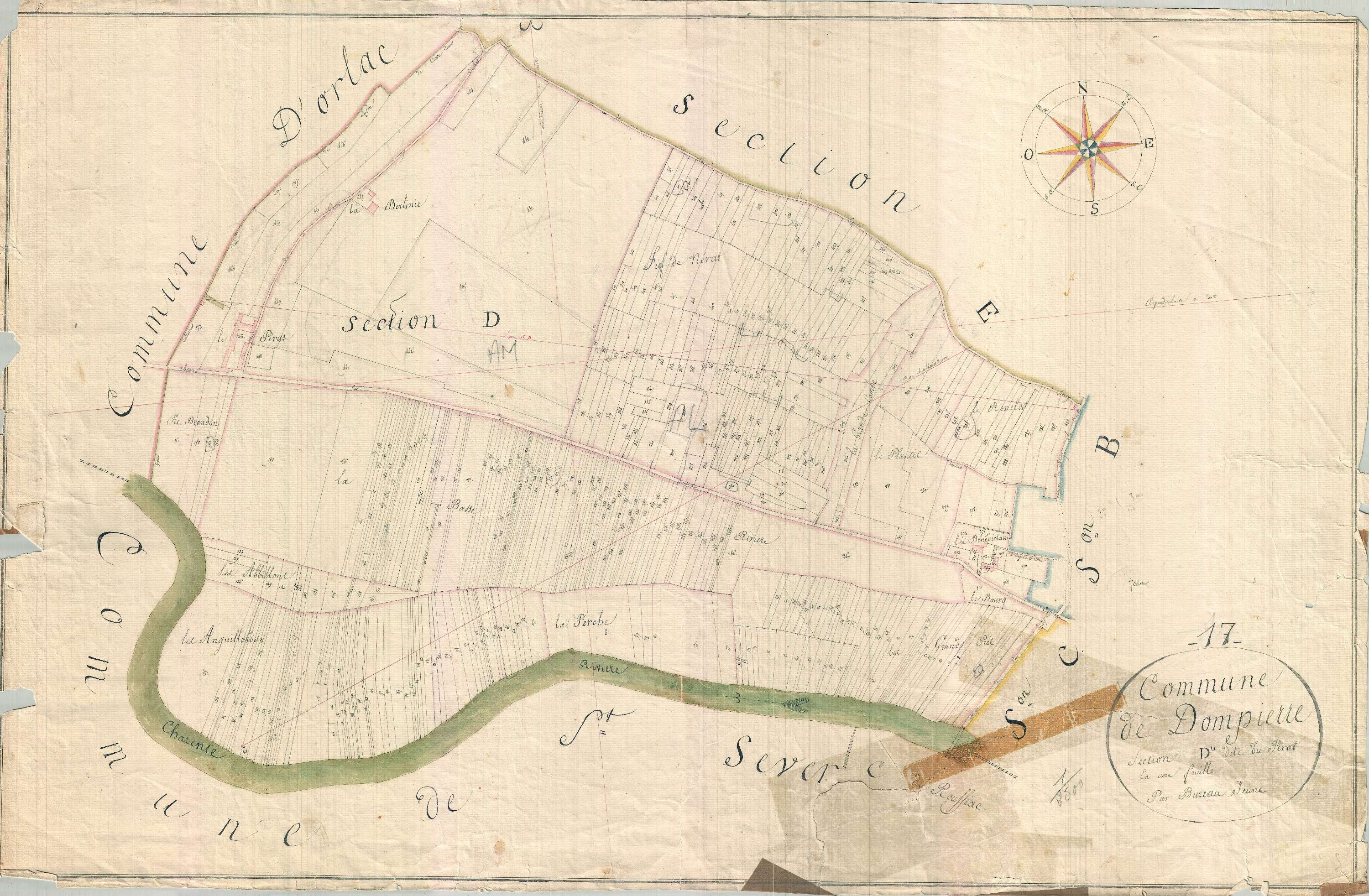 Dompierre-sur-Charente - Section Du dite du Perat.