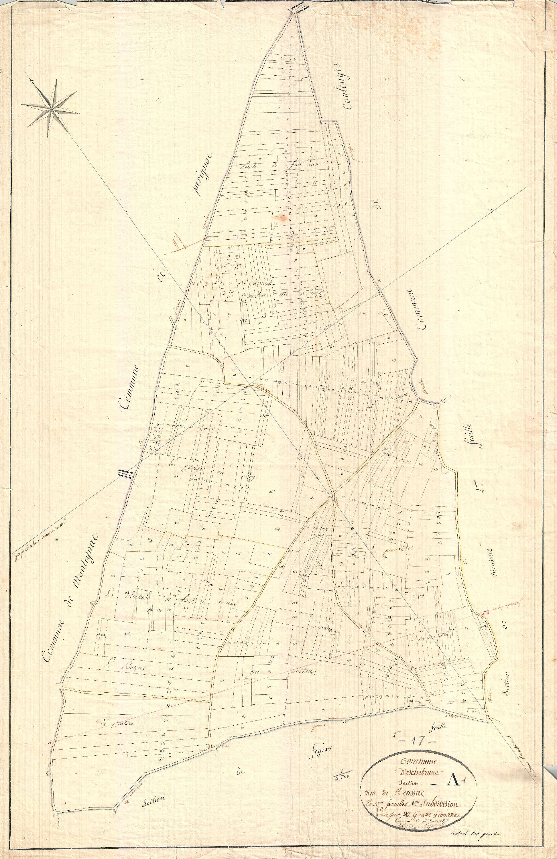 Échebrune - Section A1 dite de Meursac.