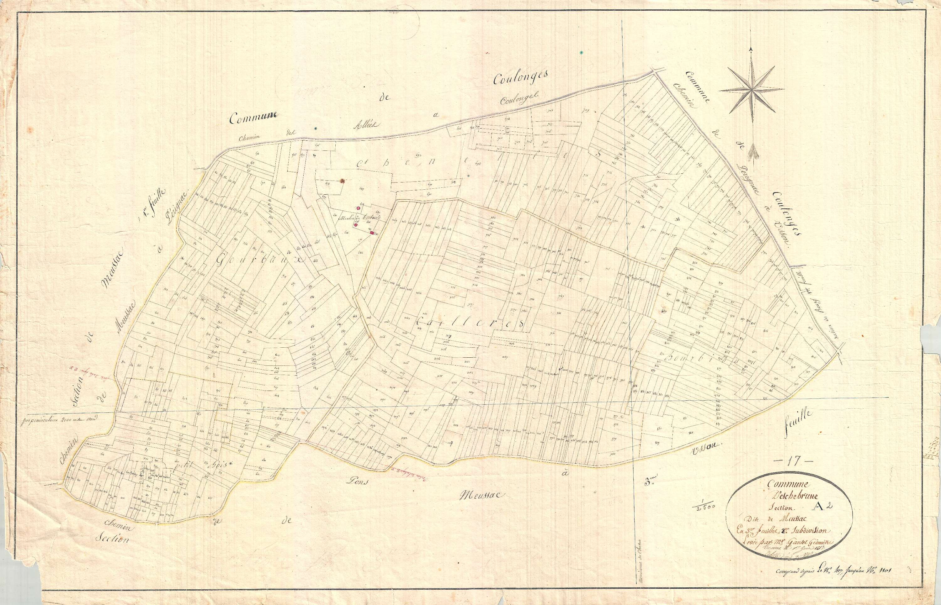 Échebrune - Section A2 dite de Meursac.
