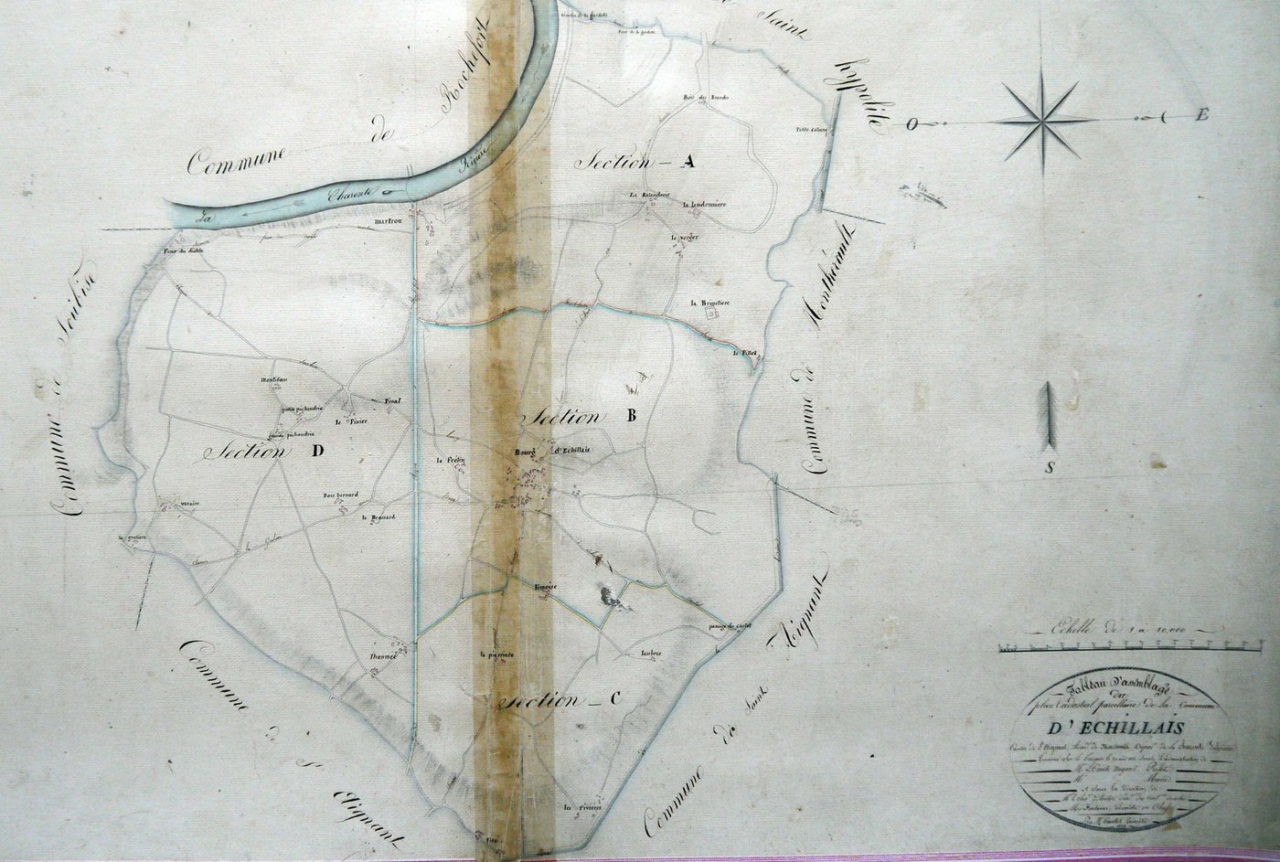 Échillais - Tableau d'assemblage.