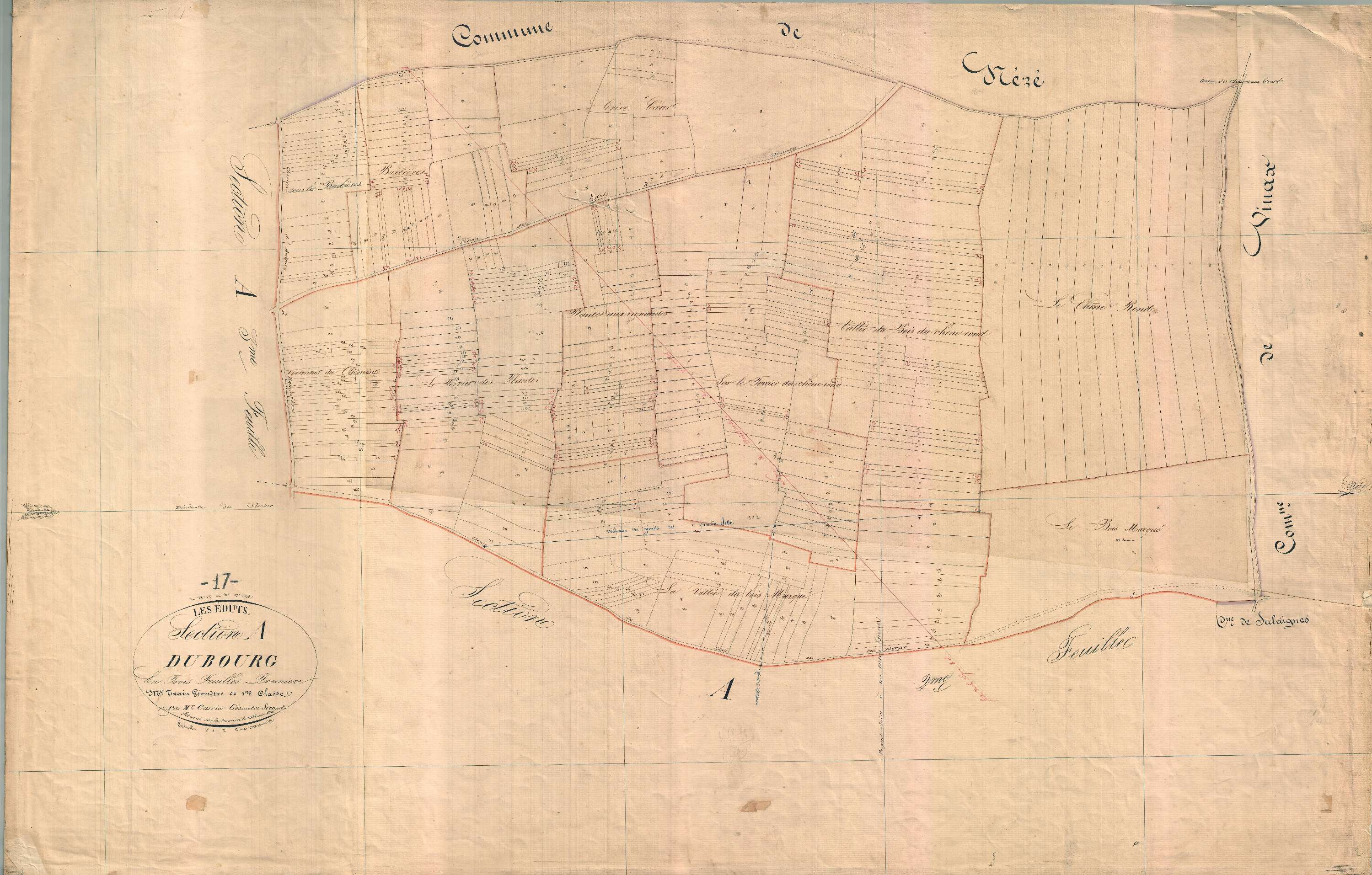 Éduts - Section A1 dite du Bourg.