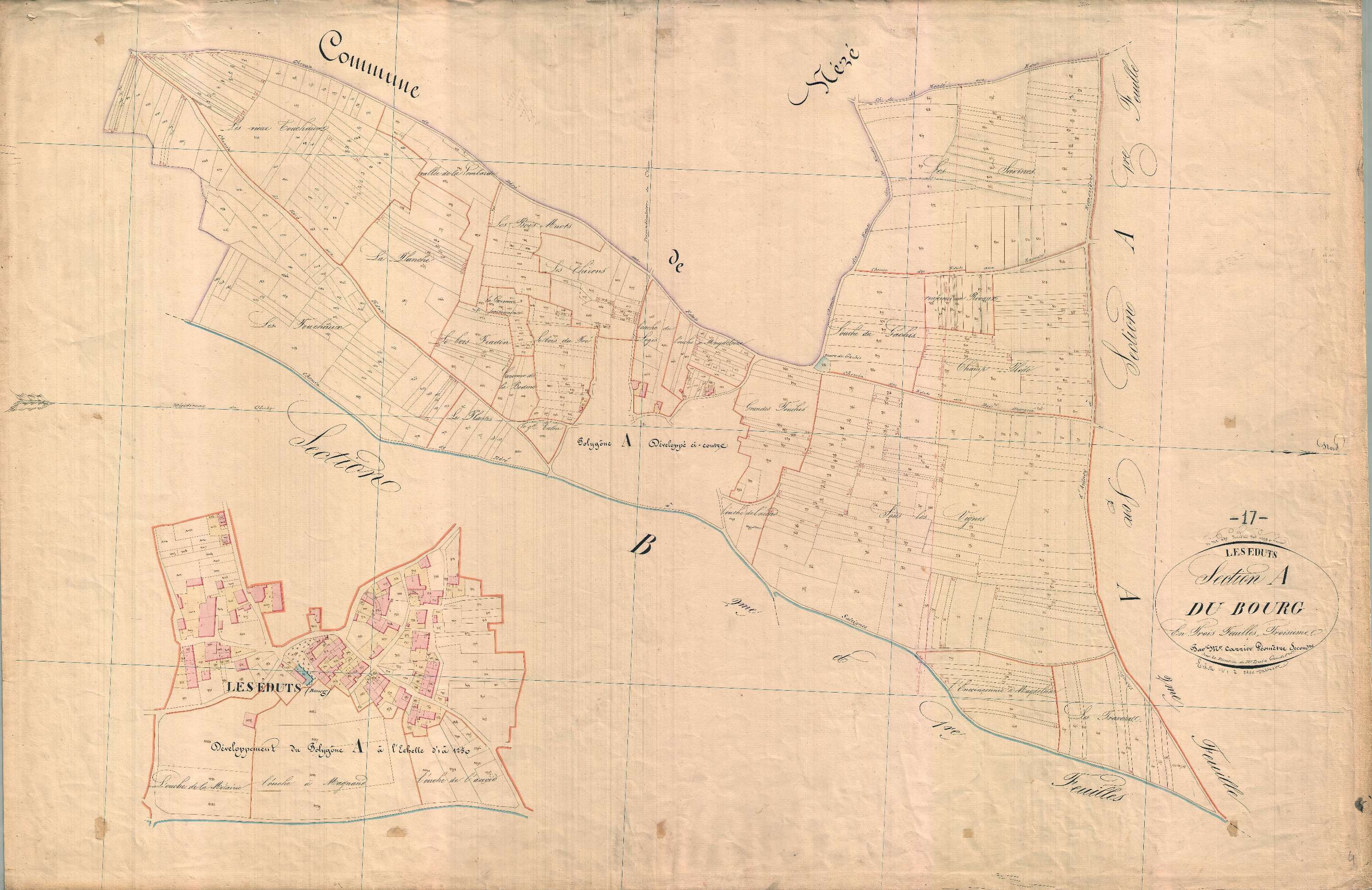 Éduts - Section A3 dite du Bourg.