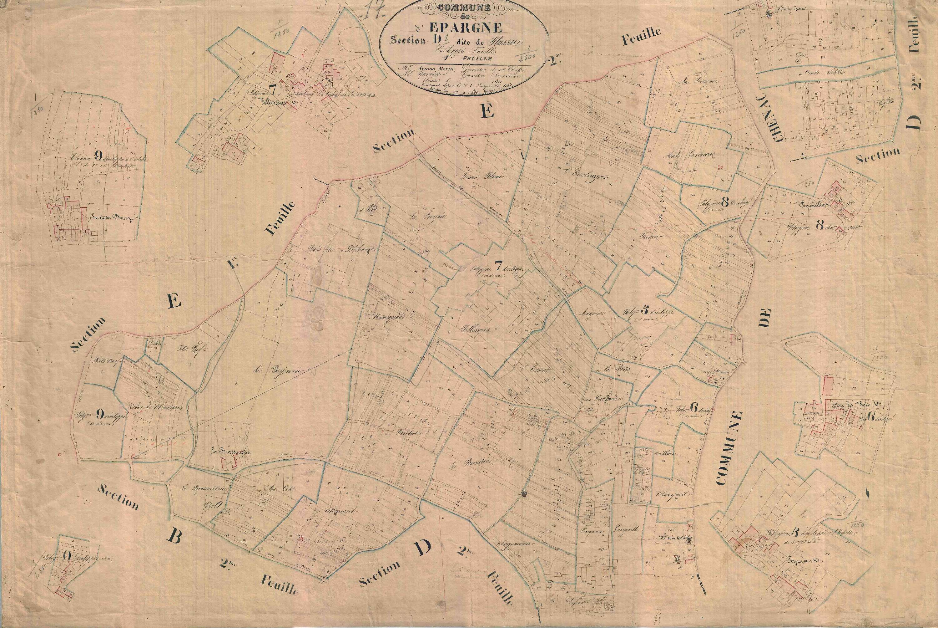 Épargnes - Section D1 dite de Plassac.