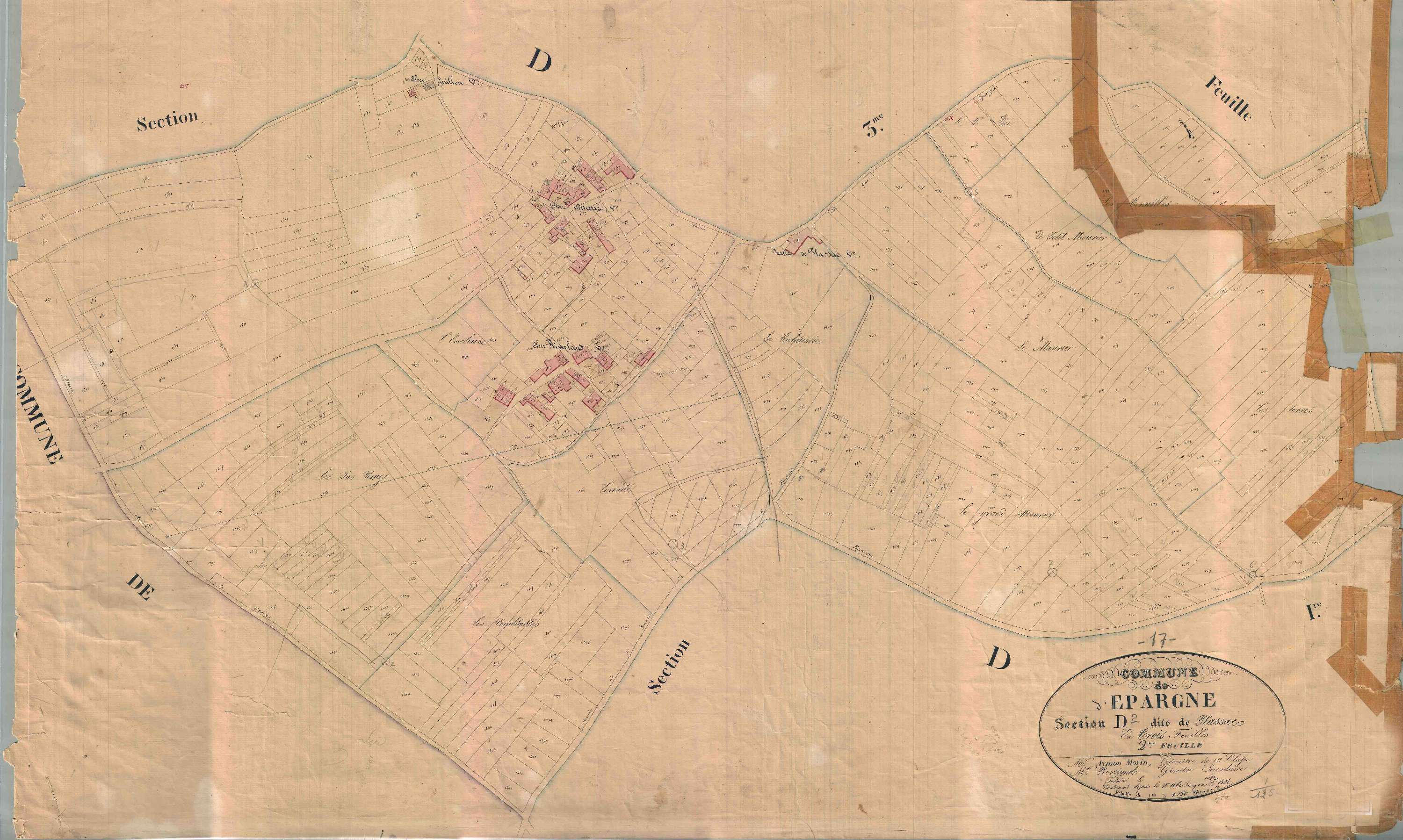 Épargnes - Section D2 dite de Plassac.