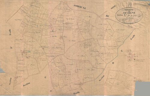Épargnes - Section E2 dite du Bourg.