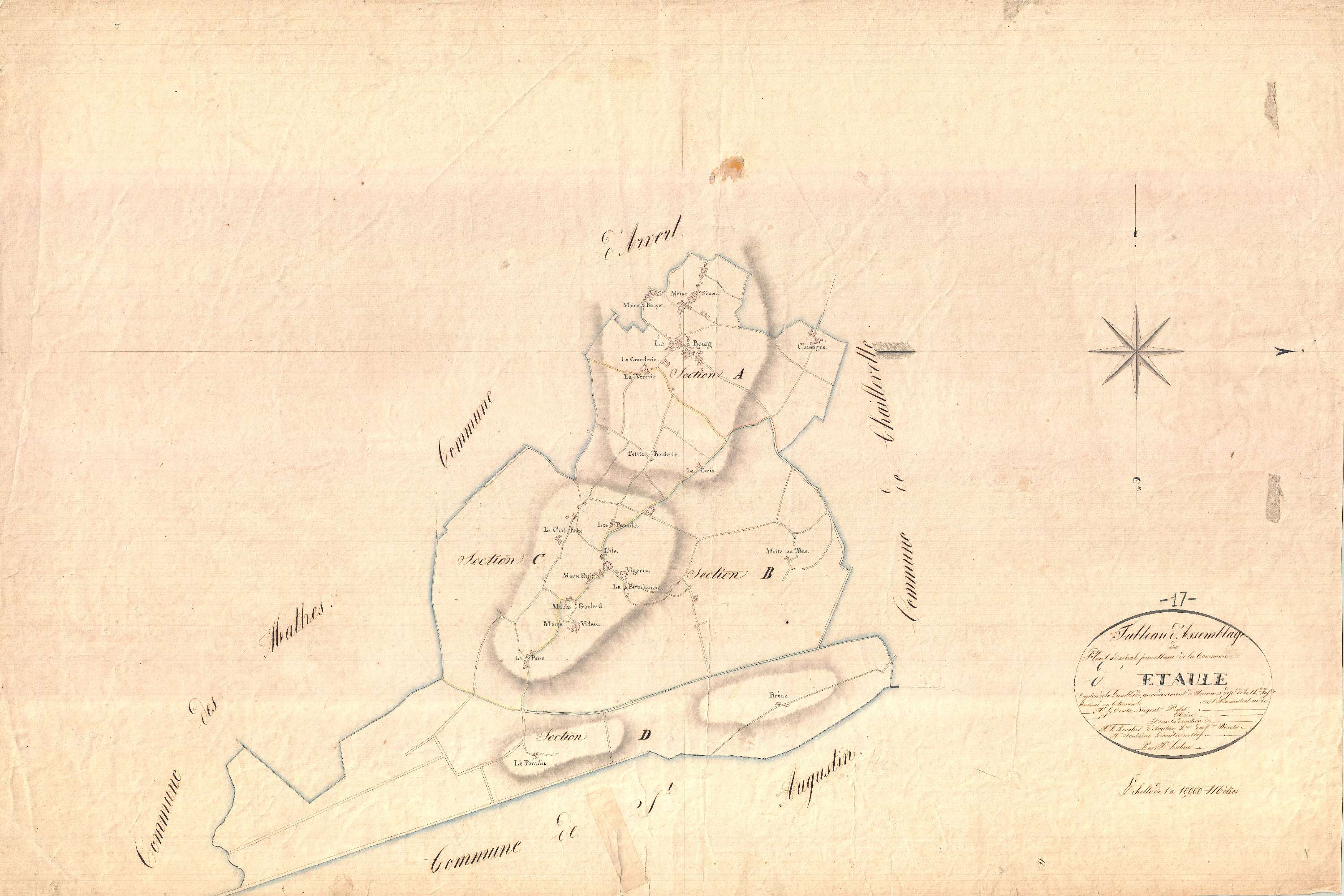 Étaules - Tableau d'assemblage.