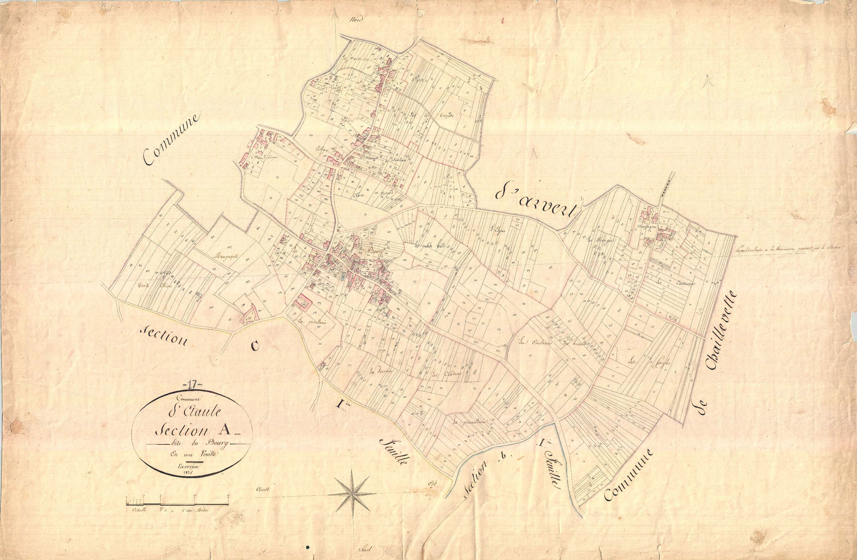 Étaules - Section A dite du Bourg.