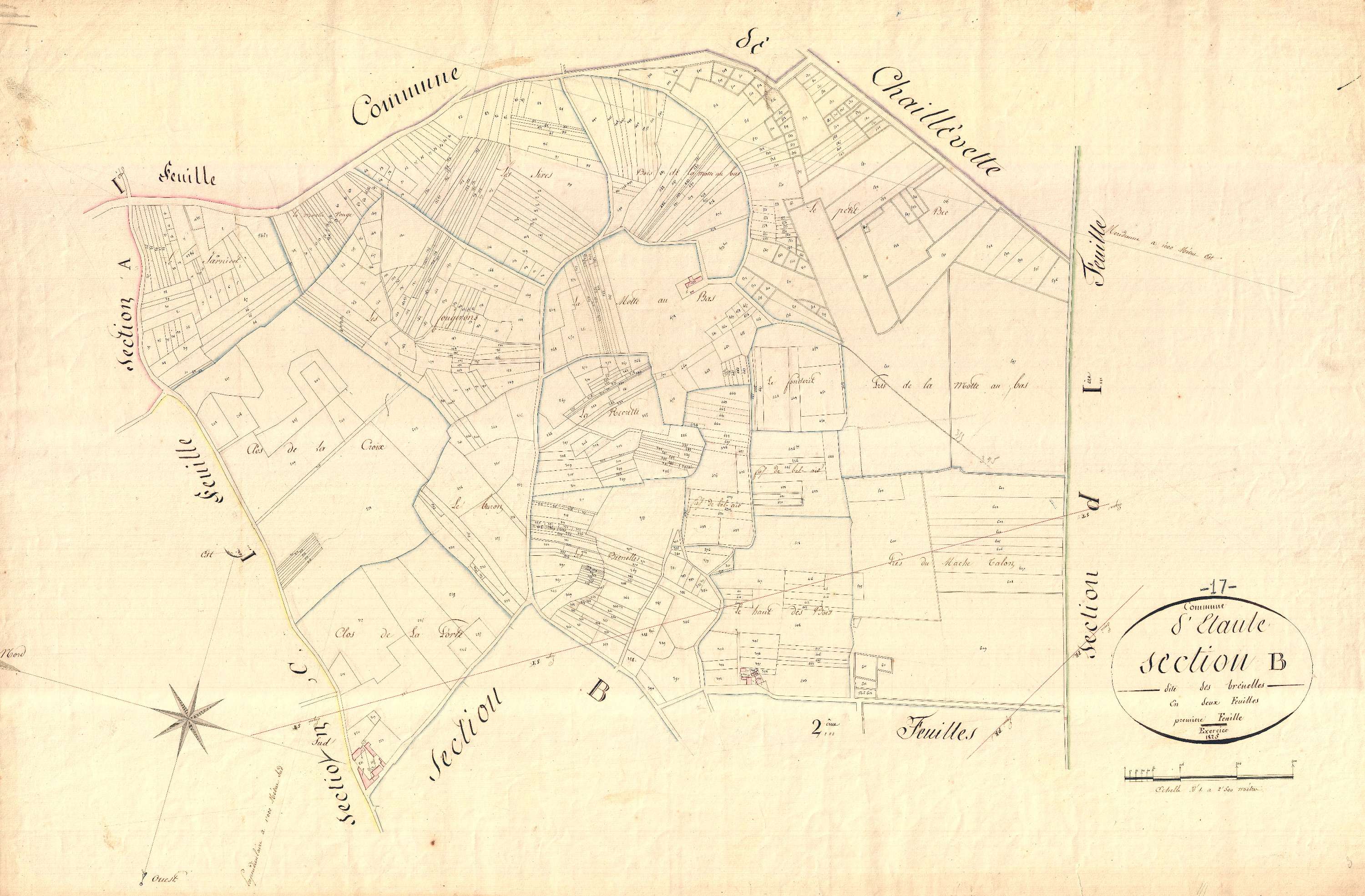 Étaules - Section B1 dite des Brenelles.