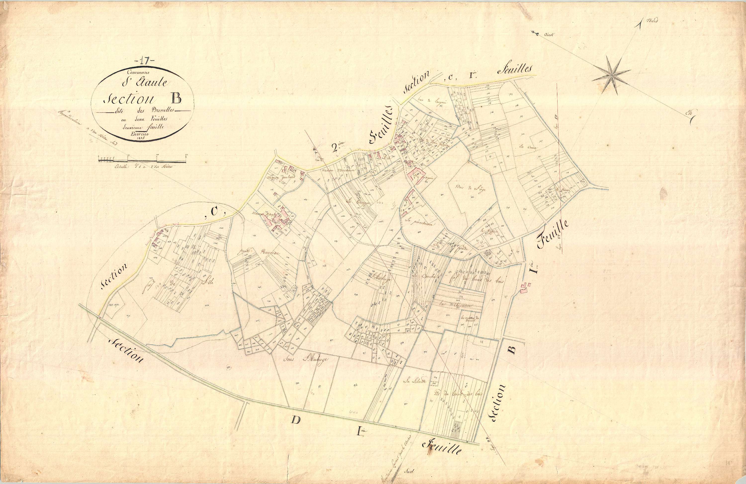 Étaules - Section B2 dite des Brenelles.