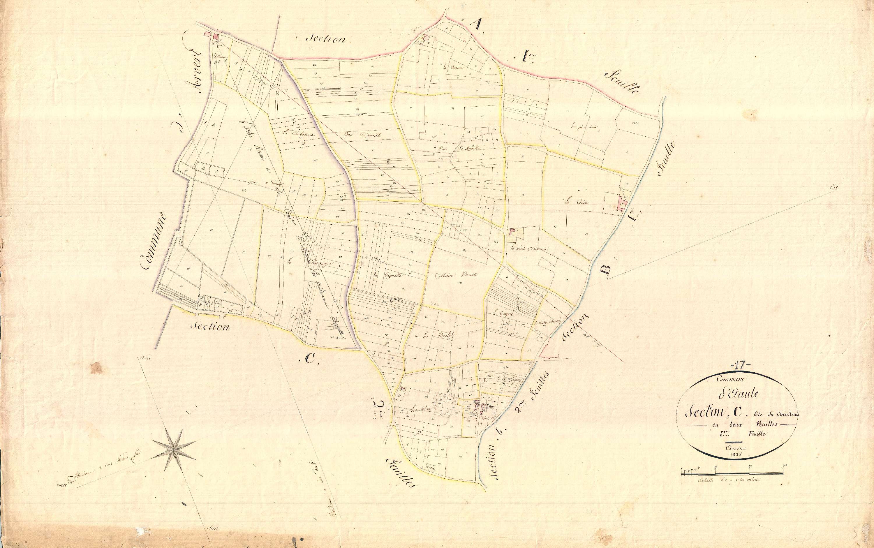 Étaules - Section C1 dite du Chailleau.