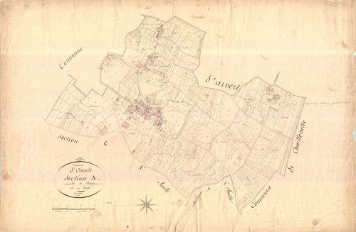 Étaules - Section A dite du Bourg.