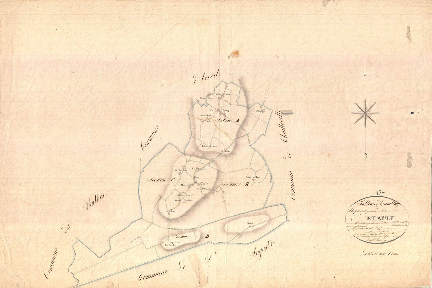 Étaules - Tableau d'assemblage.