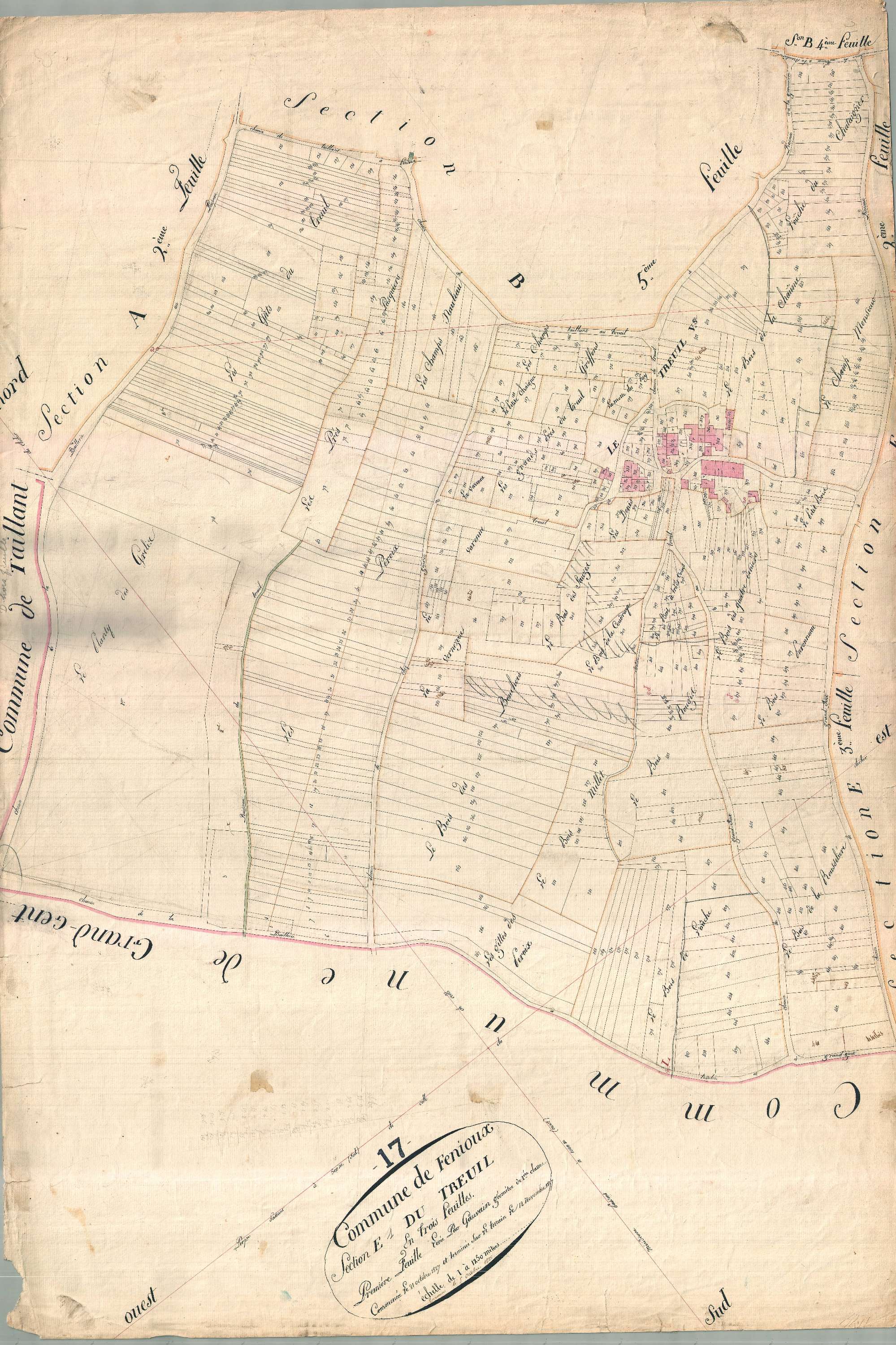 Fenioux - Section E1 dite du Treuil.