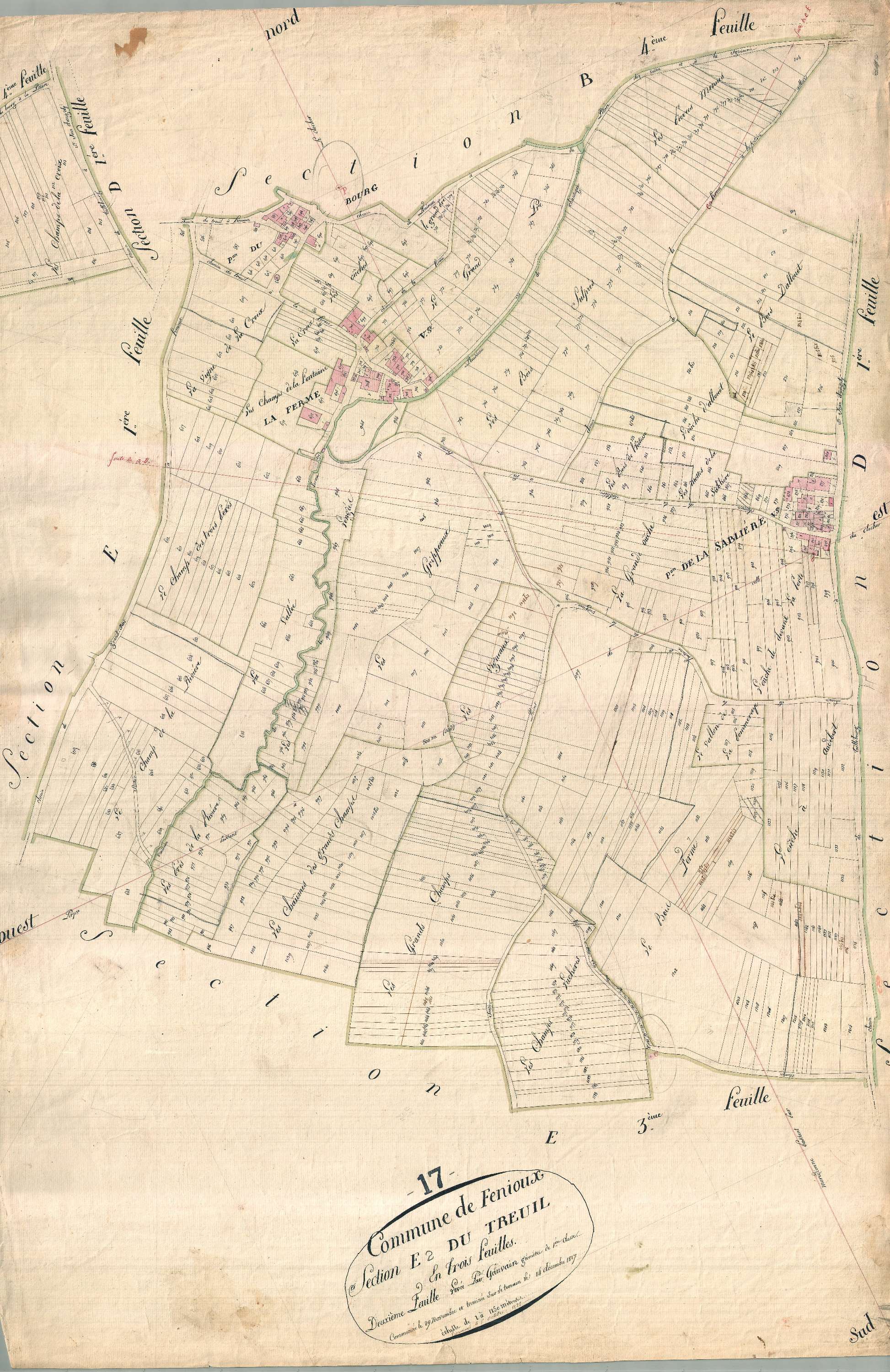Fenioux - Section E2 dite du Treuil.